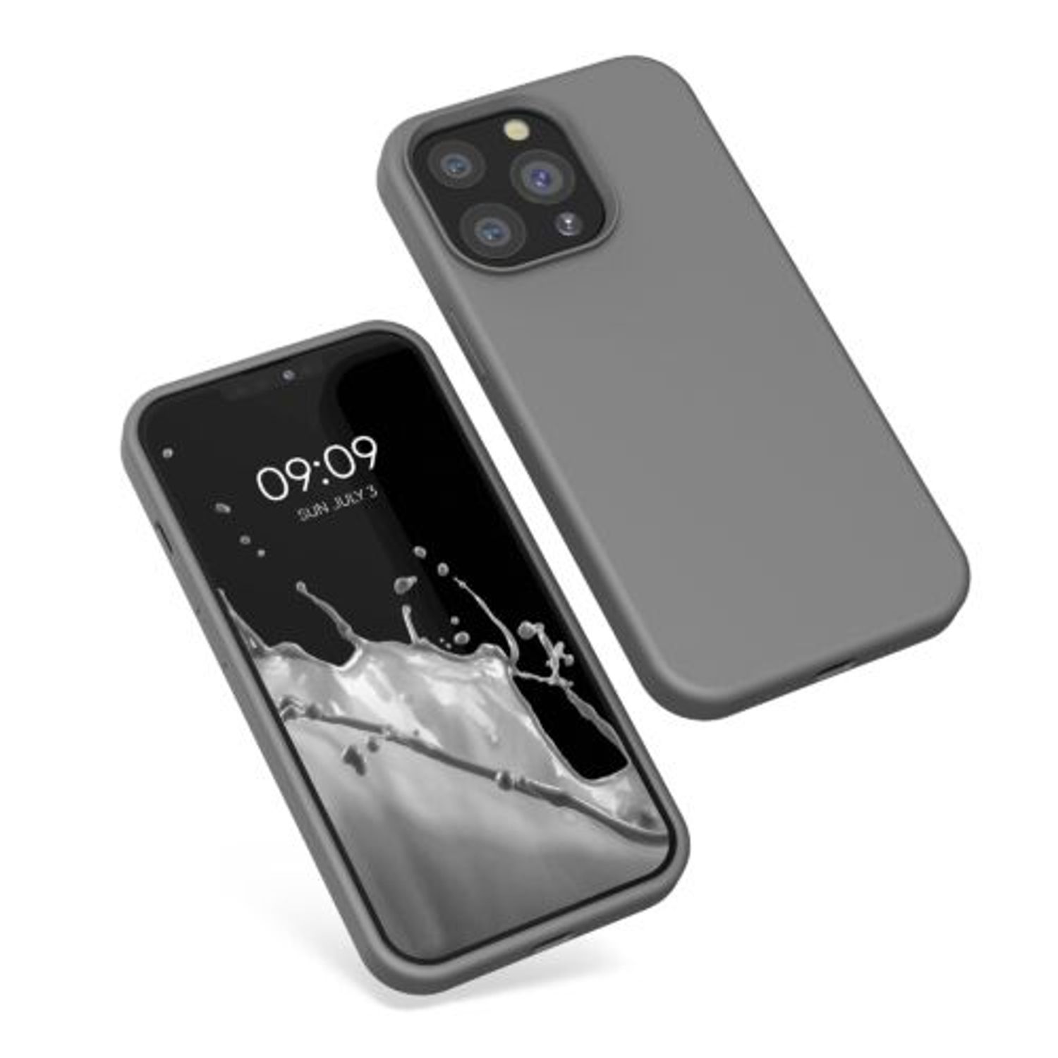 Husa pentru iPhone 13 Pro, Silicon, Gri, 55880.155 fotografia produsului View 2 L
