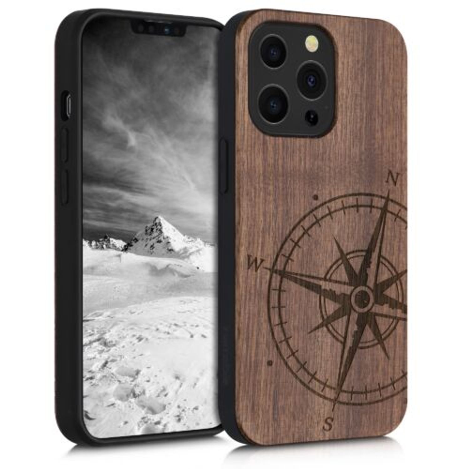 Husa pentru iPhone 13 Pro, Lemn, Maro, 55967.01 fotografia produsului