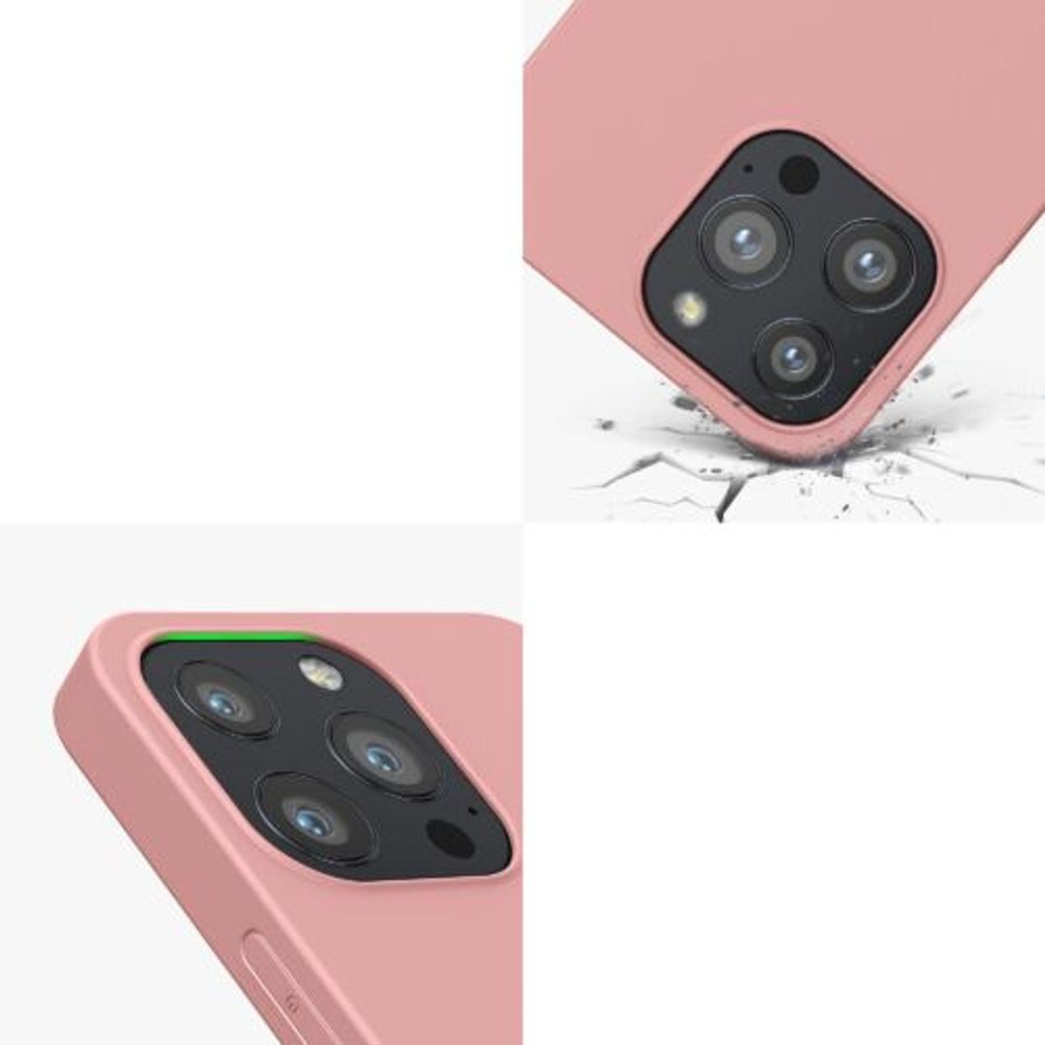 Husa pentru iPhone 13 Pro, Silicon, Roz, 55958.193 fotografia produsului View 11 L