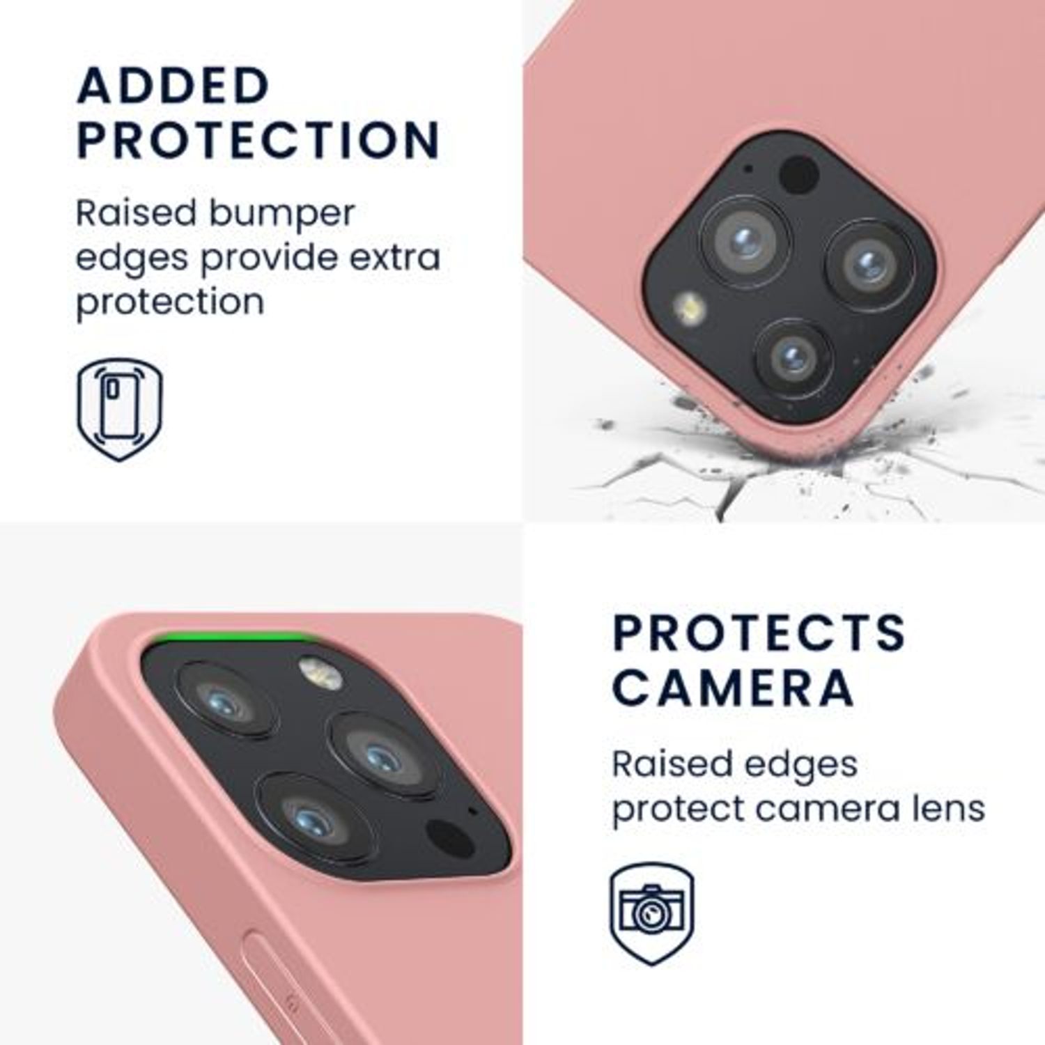 Husa pentru iPhone 13 Pro, Silicon, Roz, 55958.193 fotografia produsului View 6 L