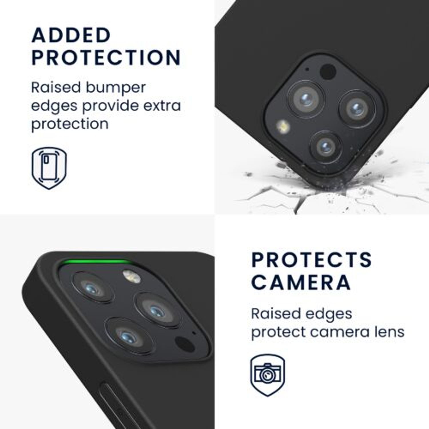 Husa pentru iPhone 13 Pro, Silicon, Negru, 55958.47 fotografia produsului View 4 L