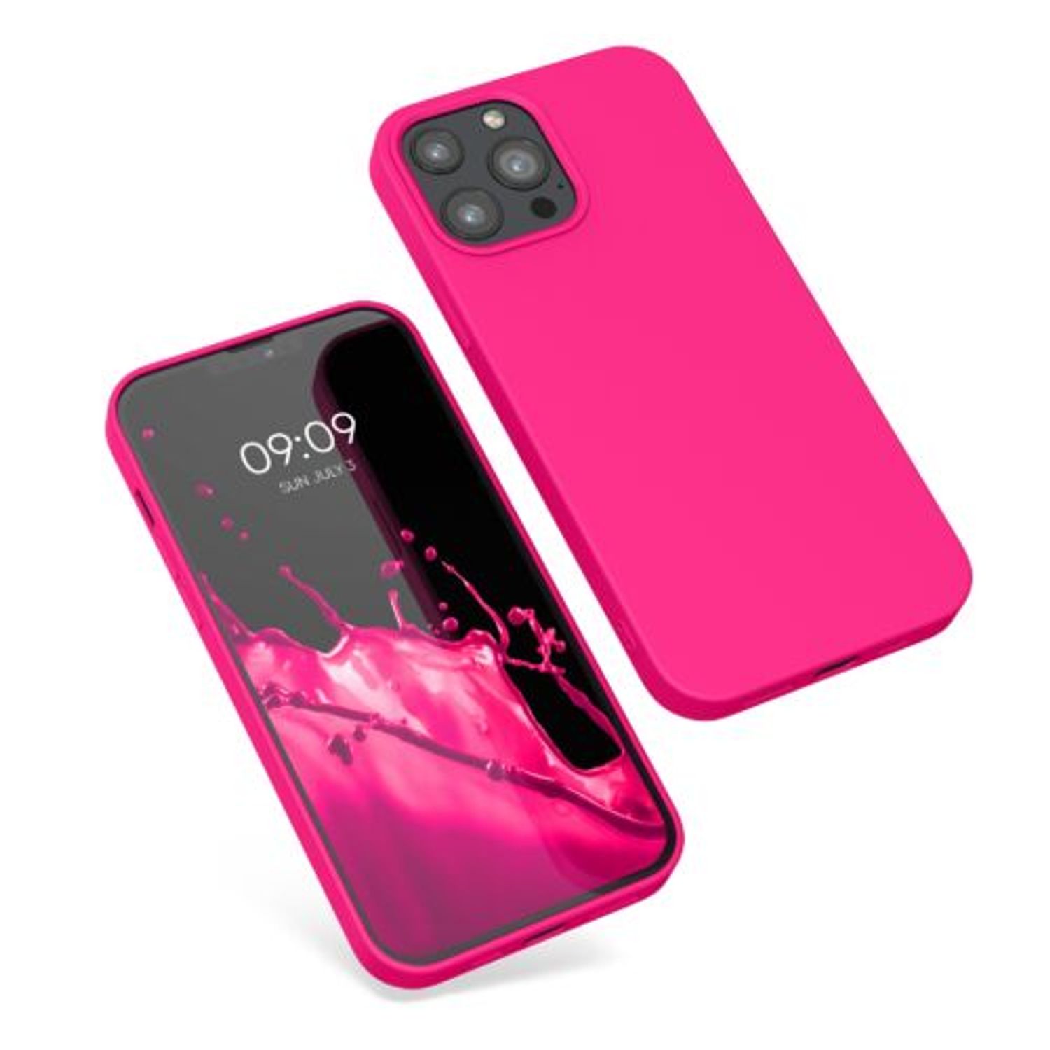 Husa pentru iPhone 13 Pro Max, Silicon, Roz, 55975.77 fotografia produsului View 2 L