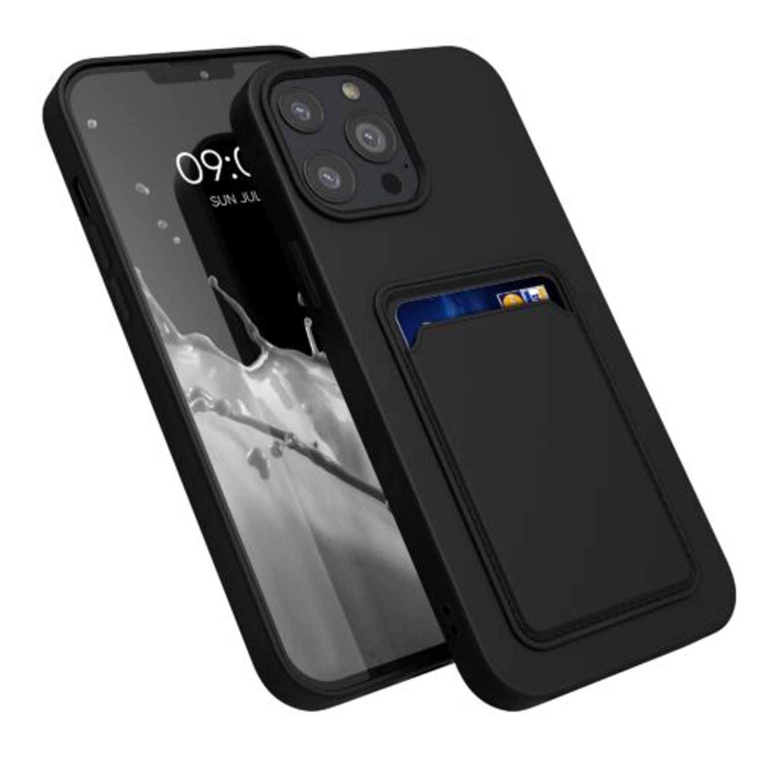 Husa pentru iPhone 13 Pro Max, Silicon, Negru, 55982.01 fotografia produsului View 2 L