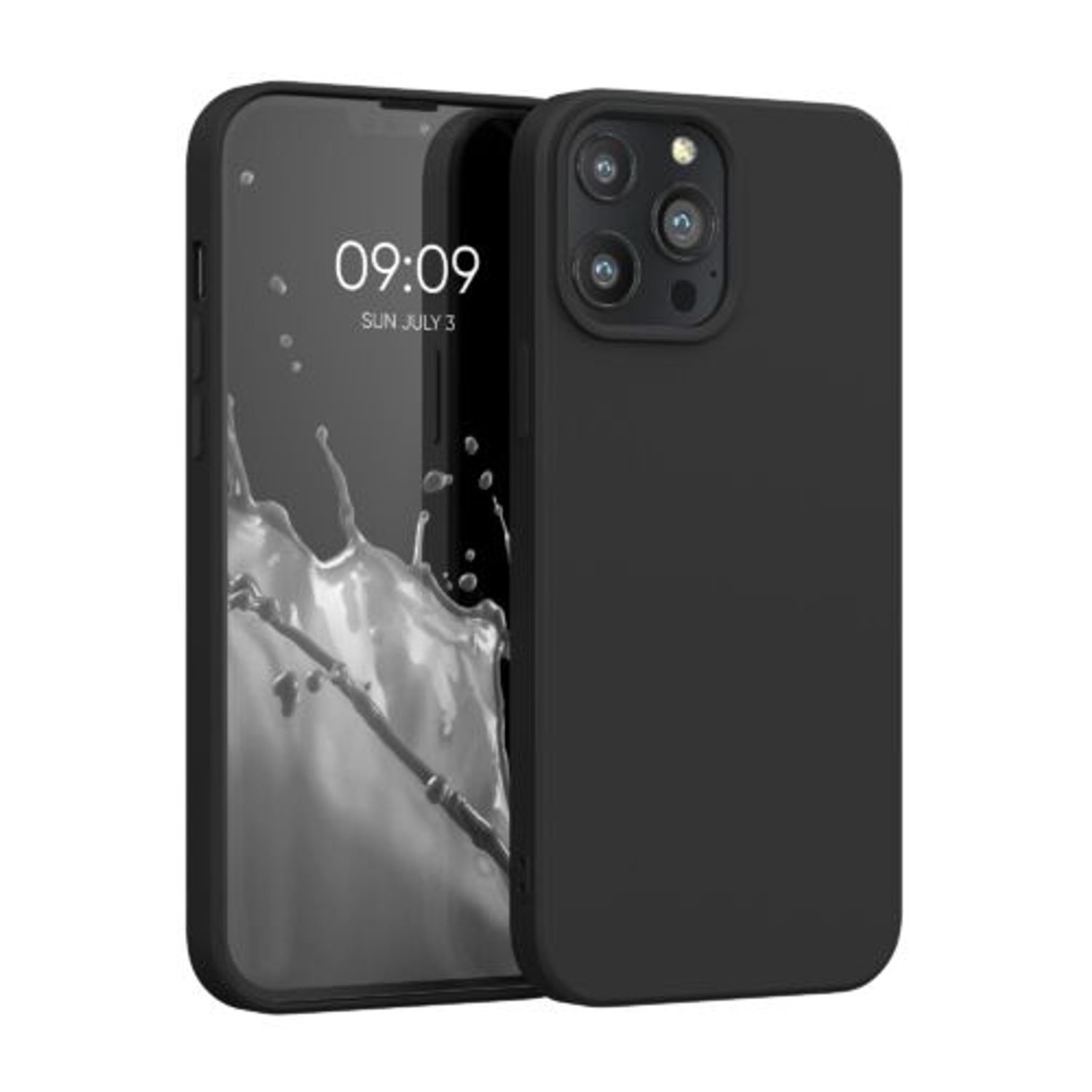 Husa pentru iPhone 13 Pro Max, Silicon, Negru, 55975.47 fotografia produsului