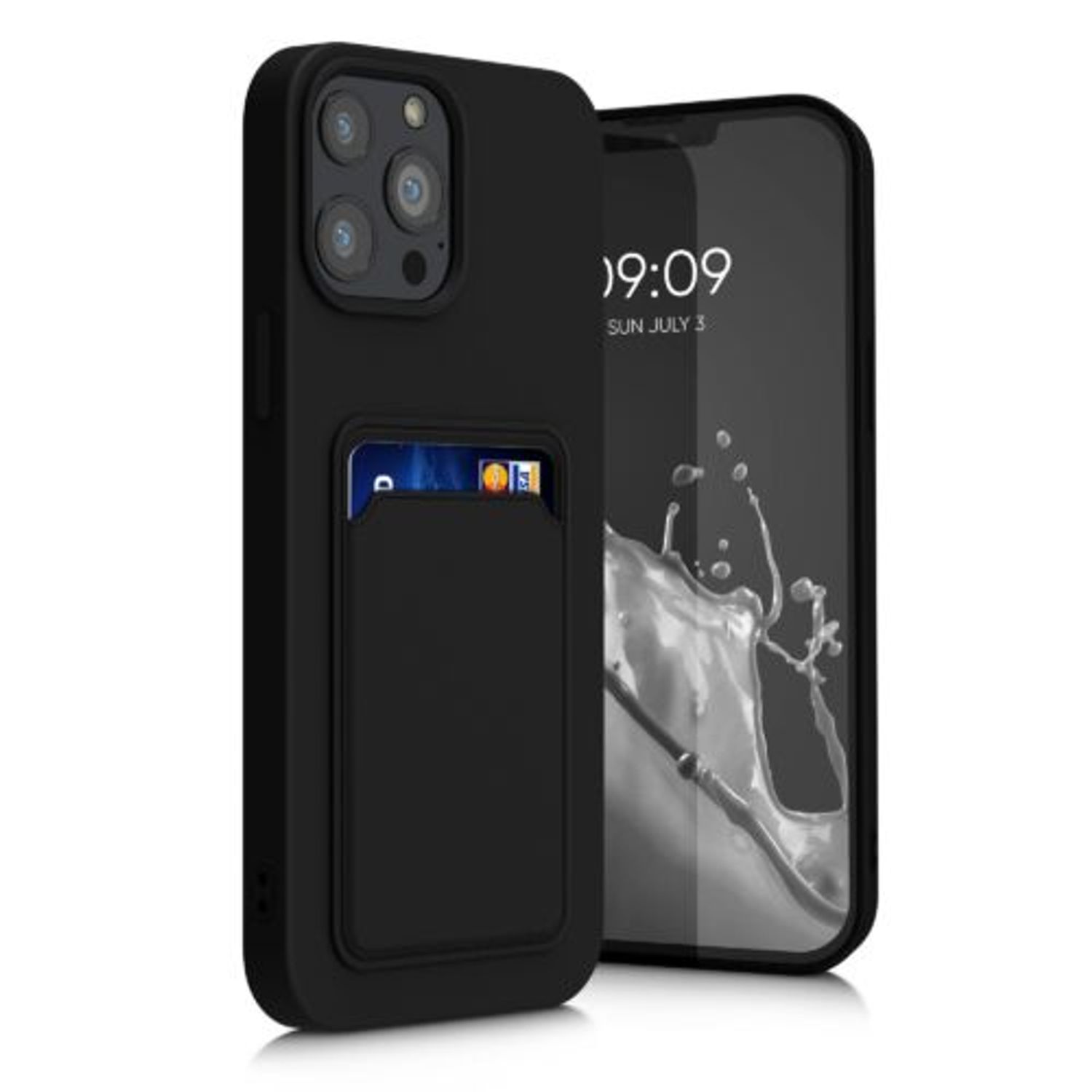 Husa pentru iPhone 13 Pro Max, Silicon, Negru, 55982.01 fotografia produsului