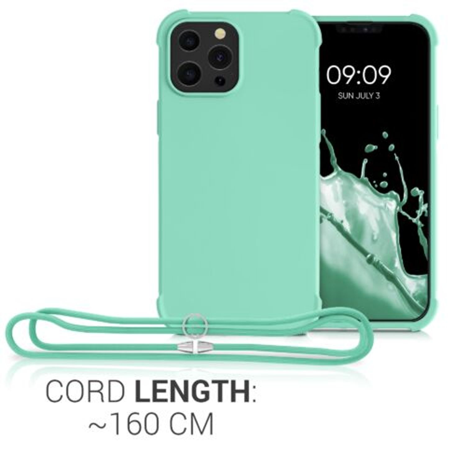 Husa pentru iPhone 13 Pro Max, Silicon, Verde, 55977.71 fotografia produsului View 4 L