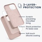 Husa pentru iPhone 13 Pro Max, Silicon, Crem, 55881.10 fotografia produsului View 3 S