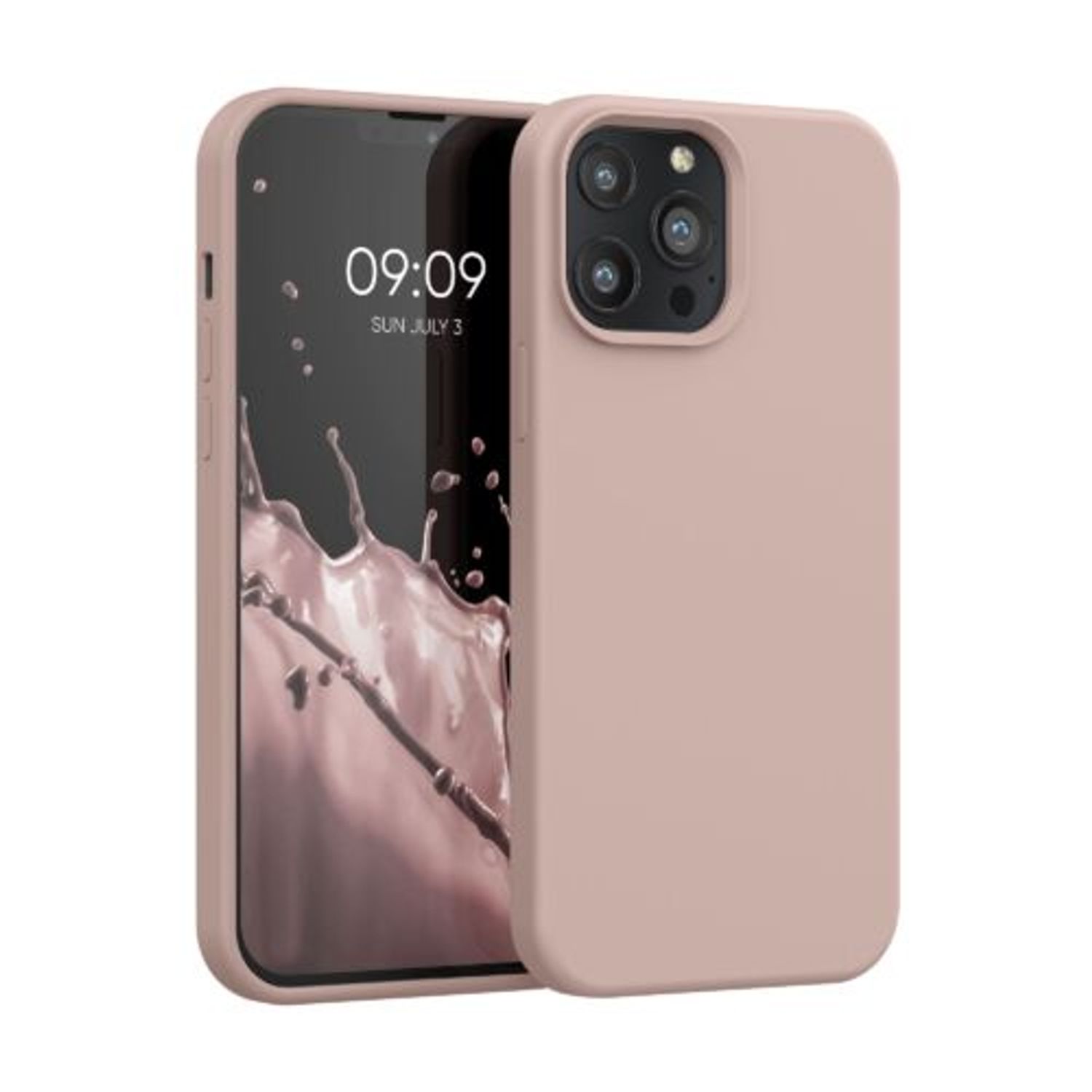 Husa pentru iPhone 13 Pro Max, Silicon, Crem, 55881.10 fotografia produsului