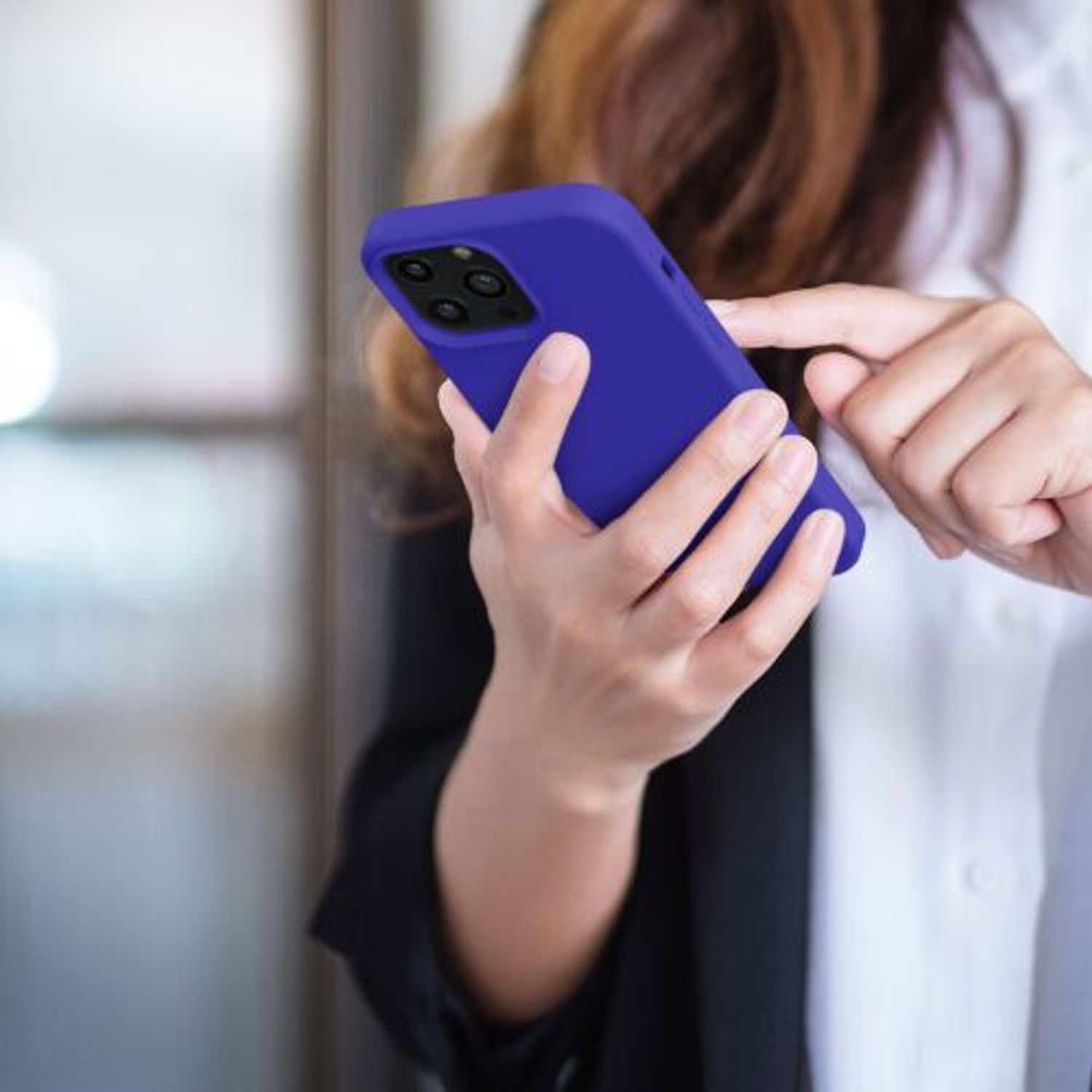 Husa pentru iPhone 13 Pro Max, Silicon, Albastru, 55881.134 fotografia produsului View 9 L