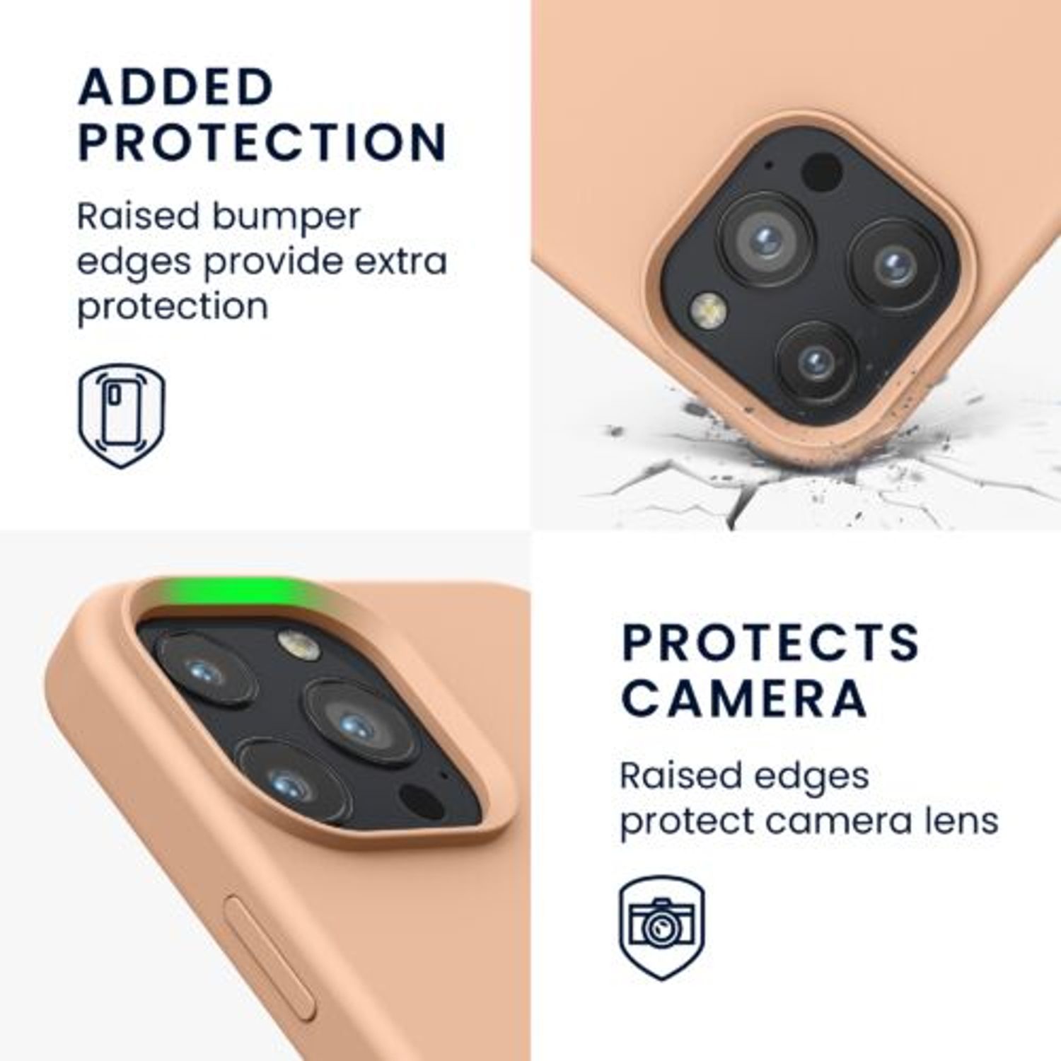Husa pentru iPhone 13 Pro Max, Silicon, Rose Gold, 55881.138 fotografia produsului View 4 L