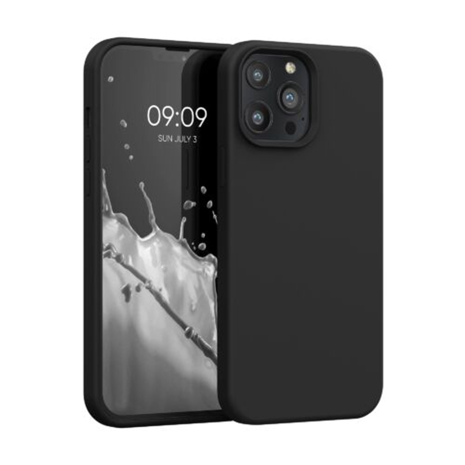 Husa pentru iPhone 13 Pro Max, Silicon, Negru, 55881.01 fotografia produsului