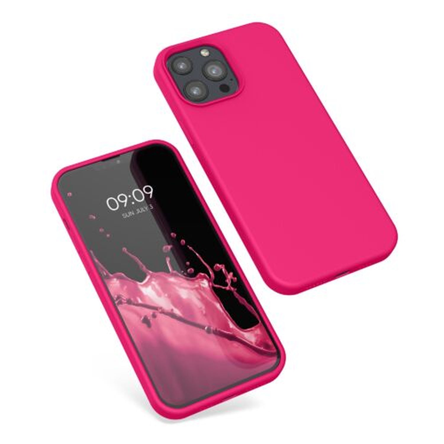 Husa pentru iPhone 13 Pro Max, Silicon, Roz, 55881.77 fotografia produsului View 2 L