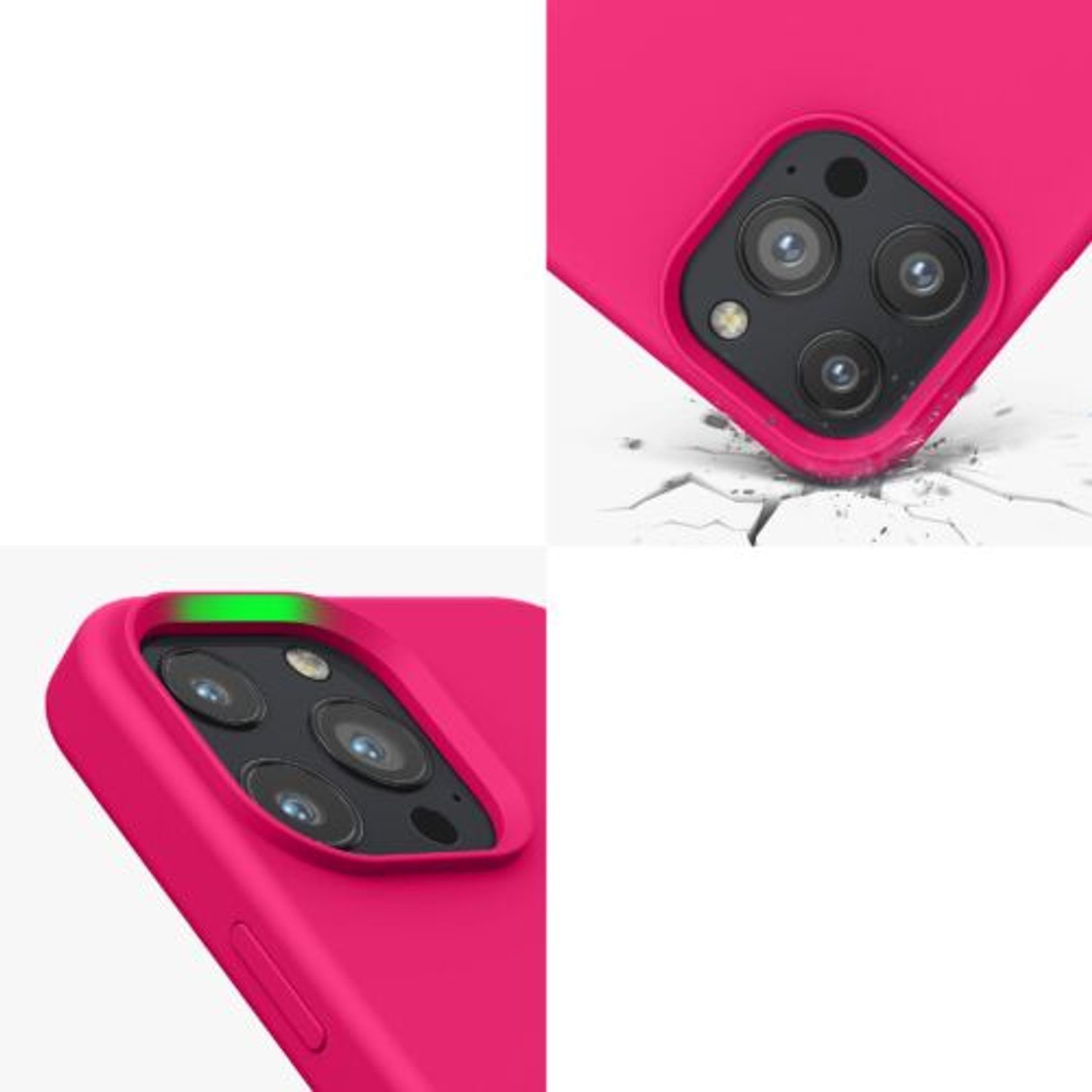 Husa pentru iPhone 13 Pro Max, Silicon, Roz, 55881.77 fotografia produsului View 11 L