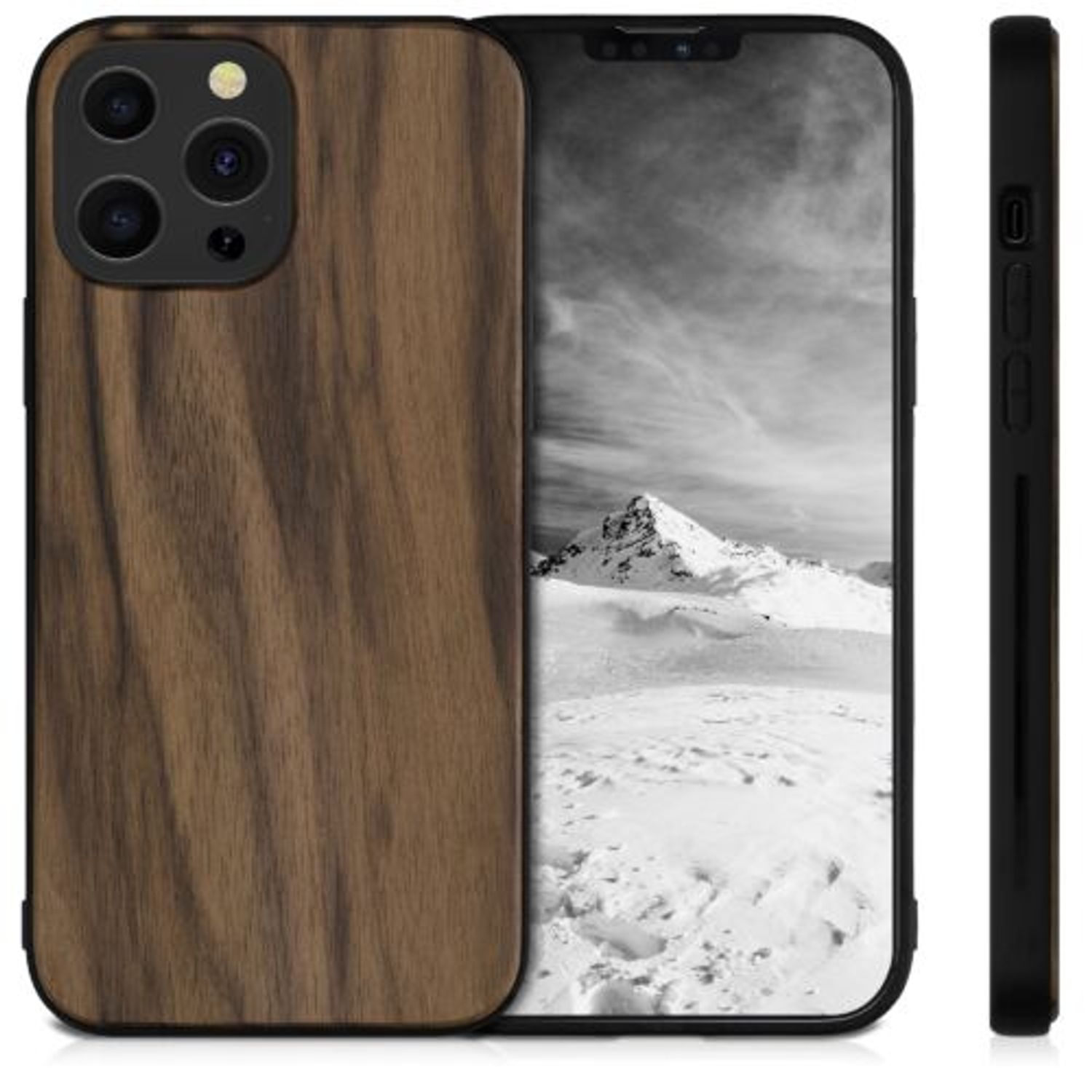 Husa pentru iPhone 13 Pro Max, Lemn, Maro, 55981.18 fotografia produsului View 2 L
