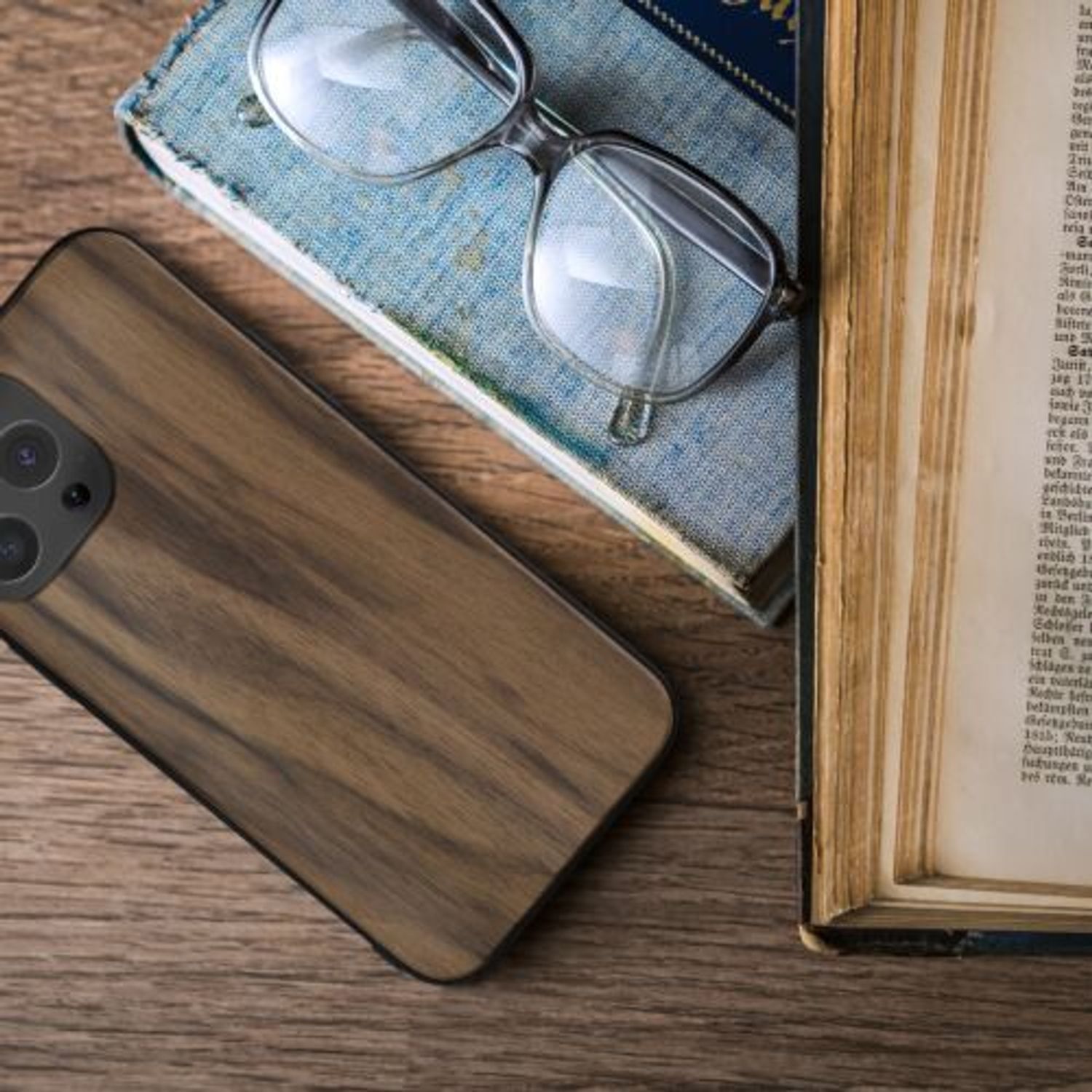 Husa pentru iPhone 13 Pro Max, Lemn, Maro, 55981.18 fotografia produsului View 4 L