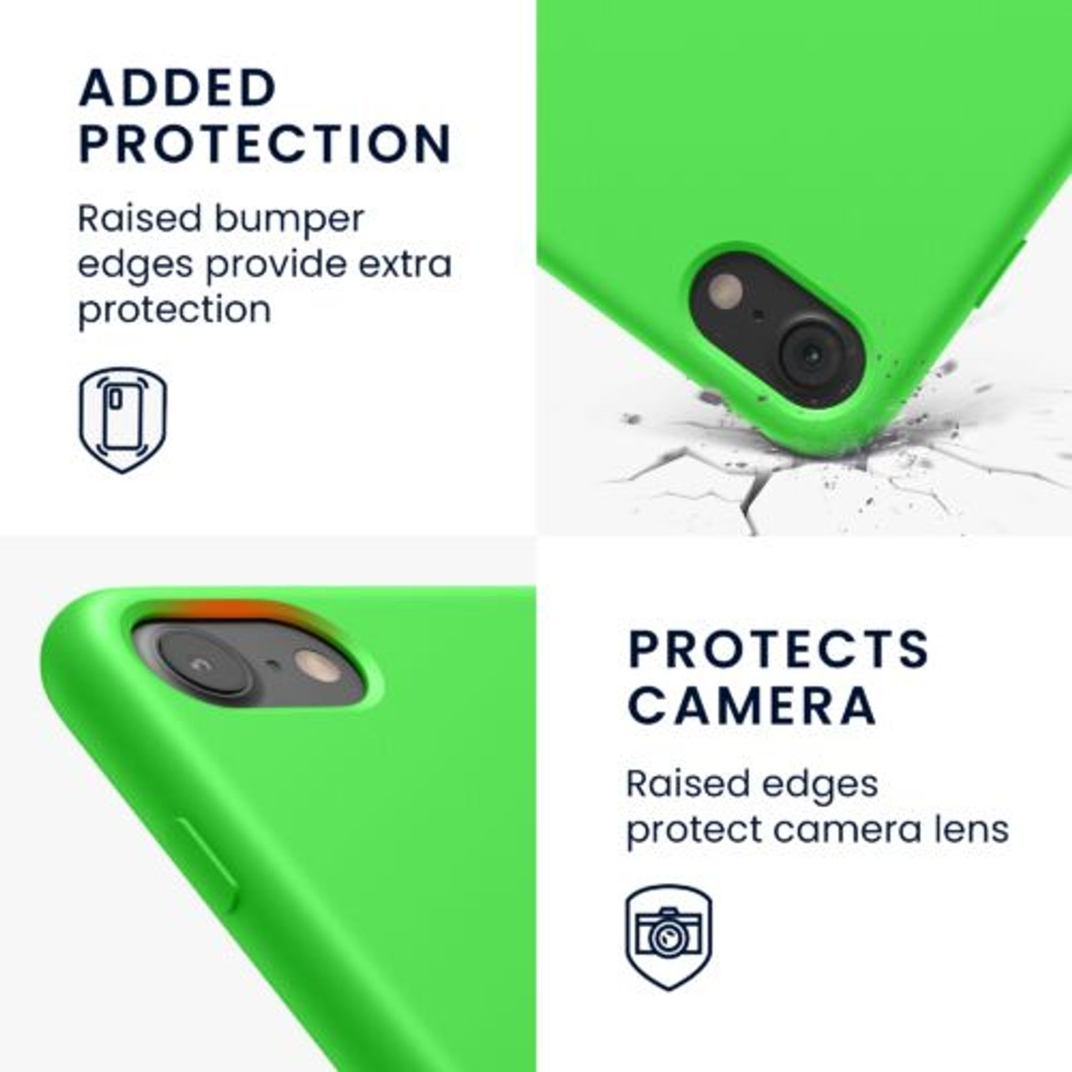 Husa pentru Apple iPhone 8/iPhone 7/iPhone SE 2, Silicon, Verde, 40225.159 fotografia produsului View 3 L