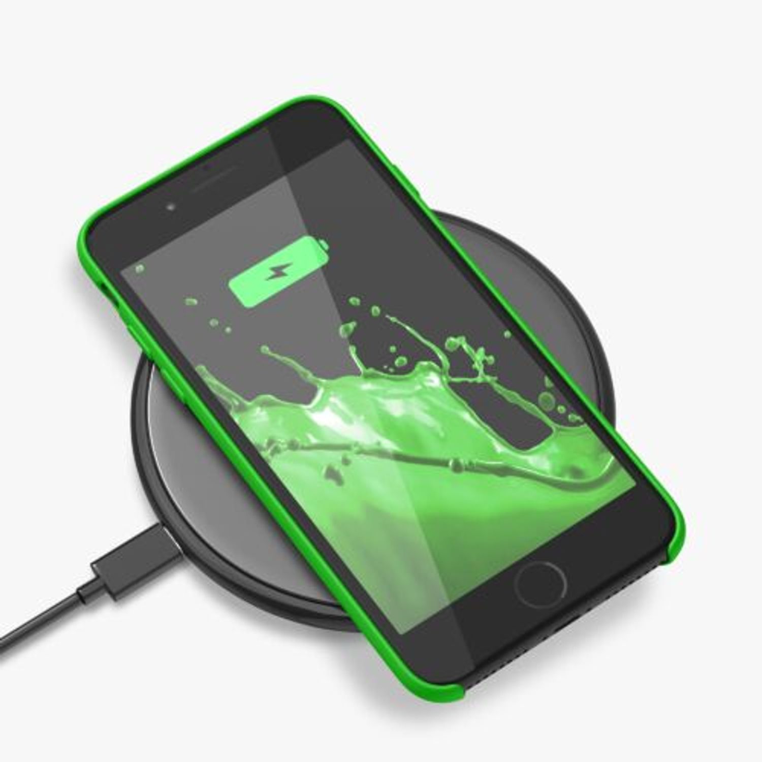Husa pentru Apple iPhone 8/iPhone 7/iPhone SE 2, Silicon, Verde, 40225.159 fotografia produsului View 7 L