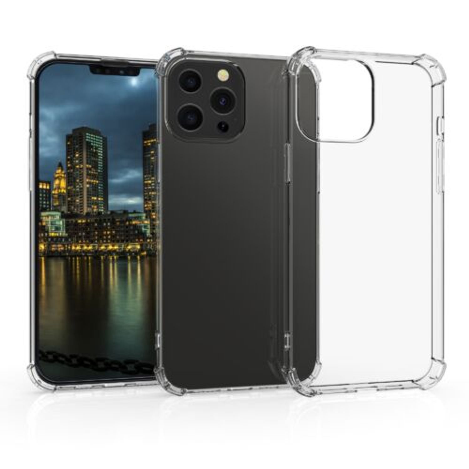 Husa pentru iPhone 13 Pro Max, Silicon, Transparent, 55973.03 fotografia produsului View 2 L