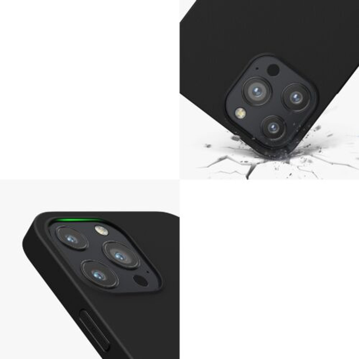 Husa pentru iPhone 13 Pro Max, Silicon, Negru, 55971.47 fotografia produsului View 9 L