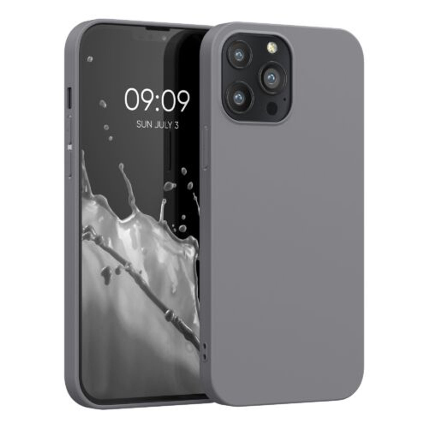 Husa pentru iPhone 13 Pro Max, Silicon, Gri, 55971.155 fotografia produsului