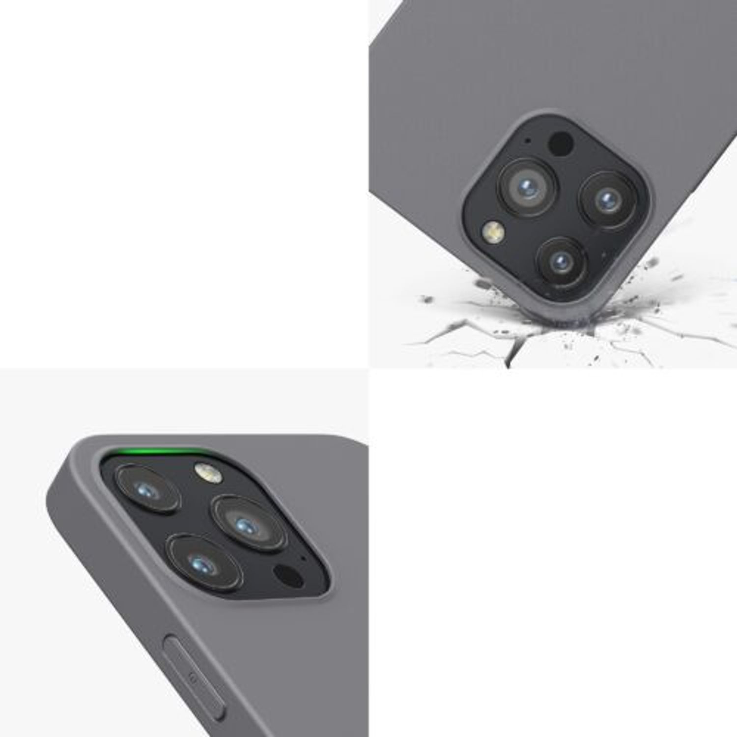 Husa pentru iPhone 13 Pro Max, Silicon, Gri, 55971.155 fotografia produsului View 7 L