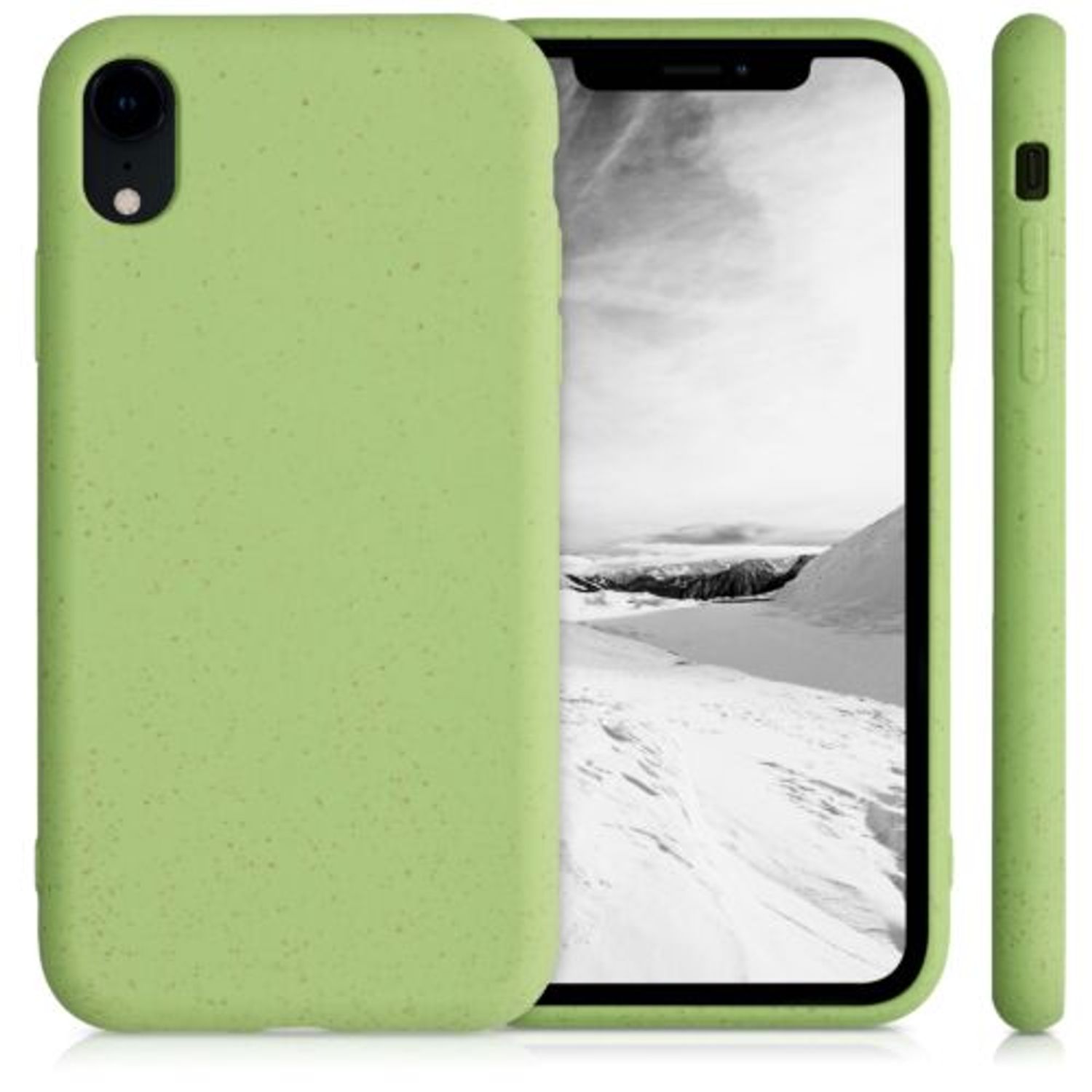 Husa pentru Apple iPhone XR, Fibre vegetale, Verde, 49105.214 fotografia produsului View 2 L