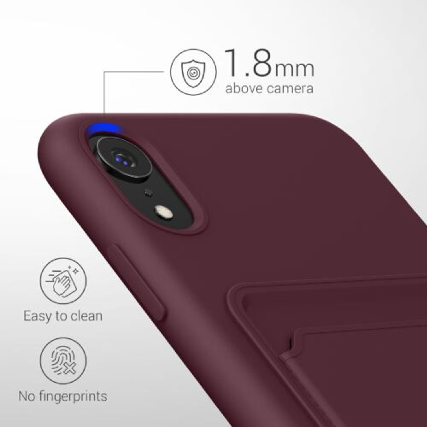 Husa pentru iPhone XR, Silicon, Violet, 55116.190 fotografia produsului View 15 L