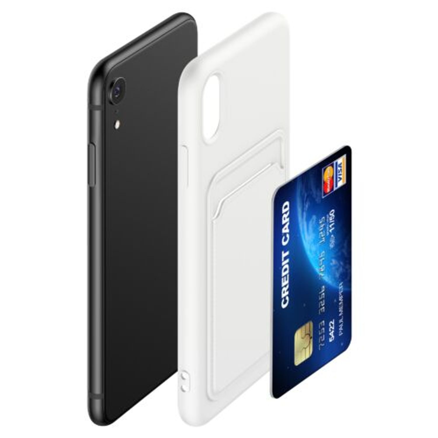 Husa pentru iPhone XR, Silicon, Alb, 55116.02 fotografia produsului View 7 L