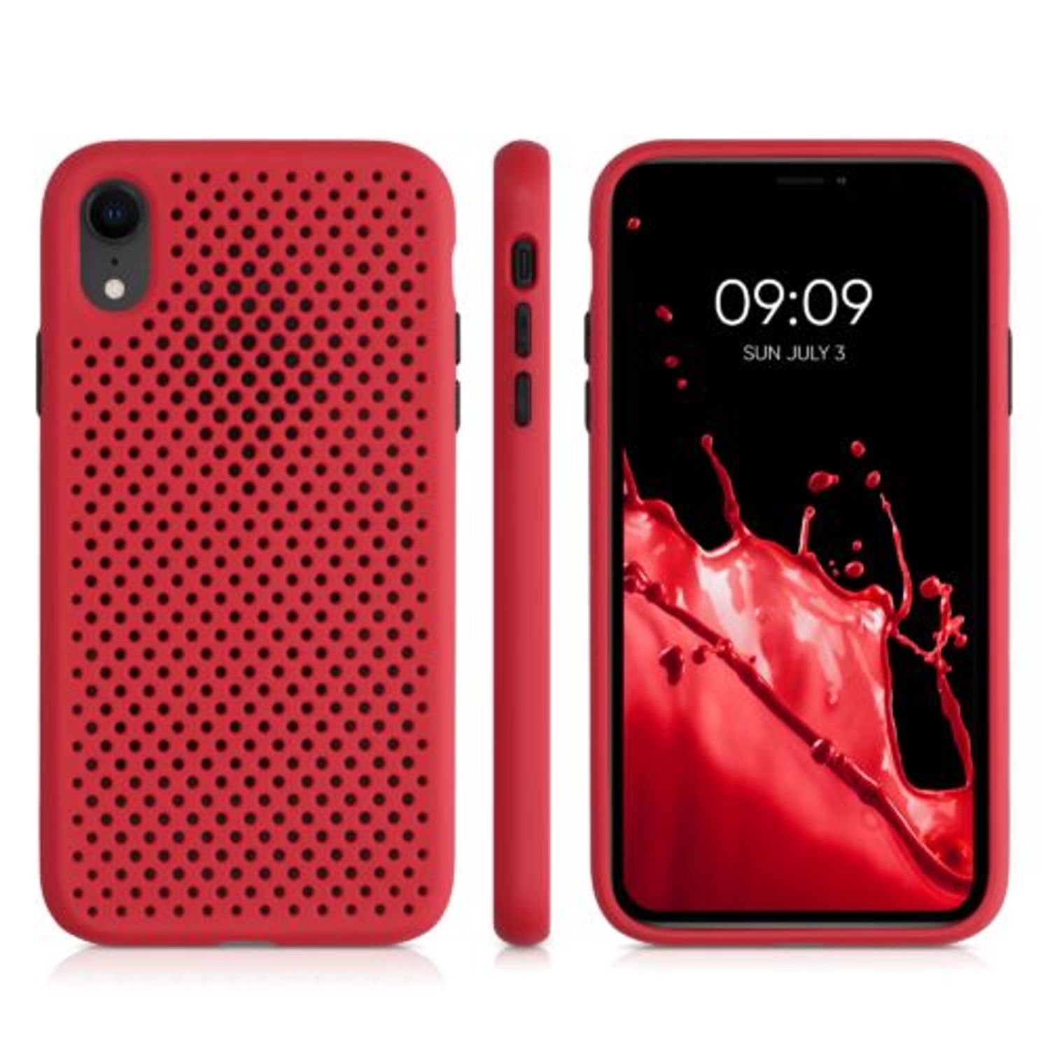 Husa pentru iPhone XR, Silicon, Rosu, 55901.09 fotografia produsului View 2 L