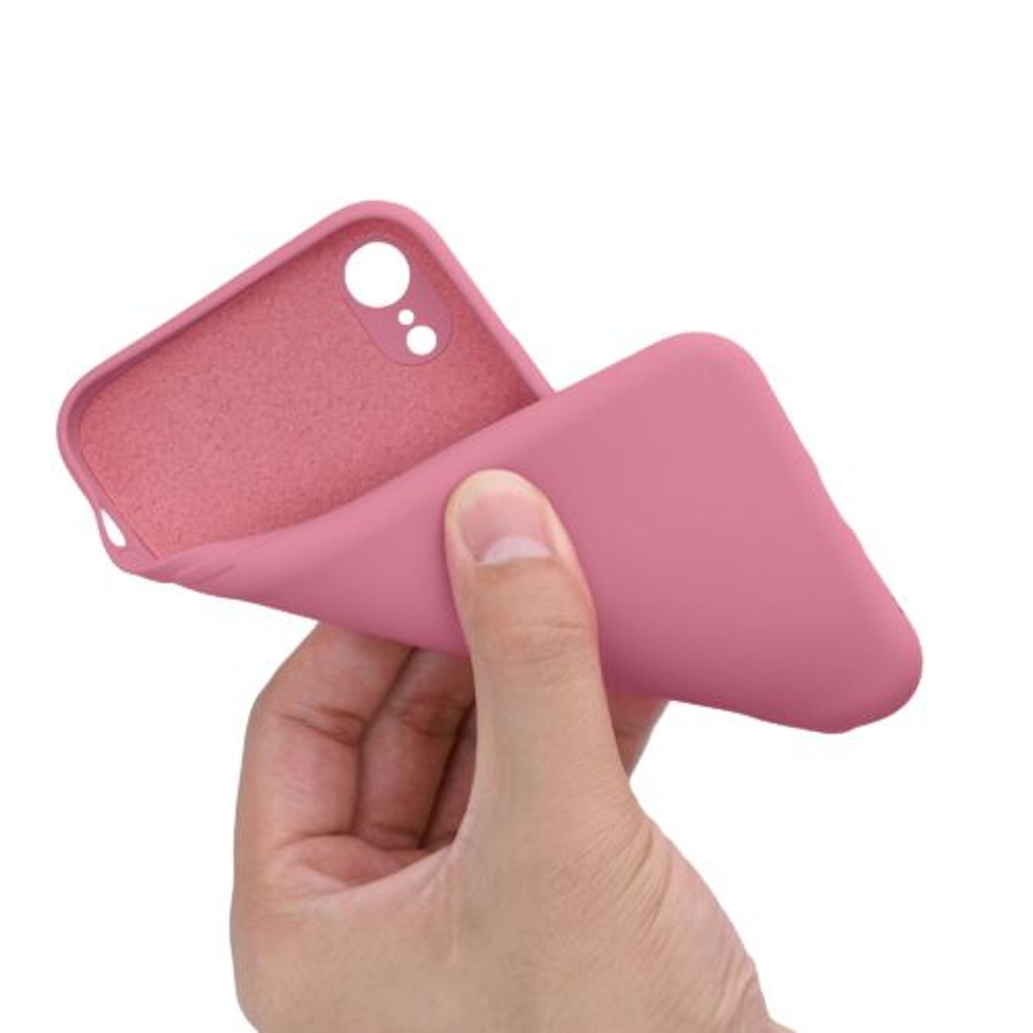 Husa pentru iPhone XR, Silicon, Roz, 49983.212 fotografia produsului View 8 L