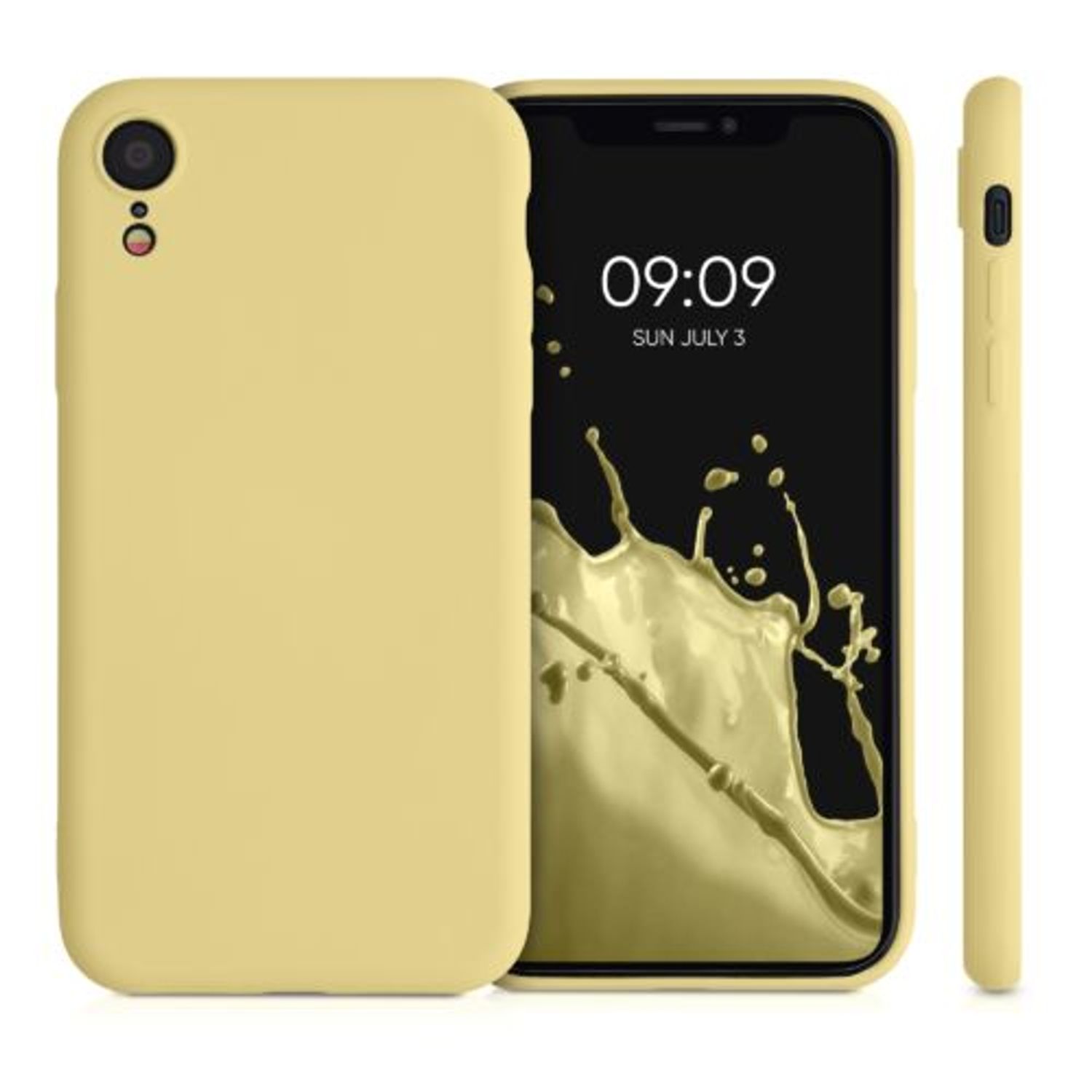 Husa pentru iPhone XR, Silicon, Galben, 49983.216 fotografia produsului View 2 L