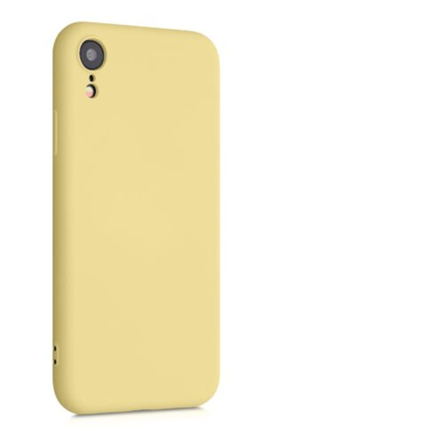 Husa pentru iPhone XR, Silicon, Galben, 49983.216 fotografia produsului View 8 L