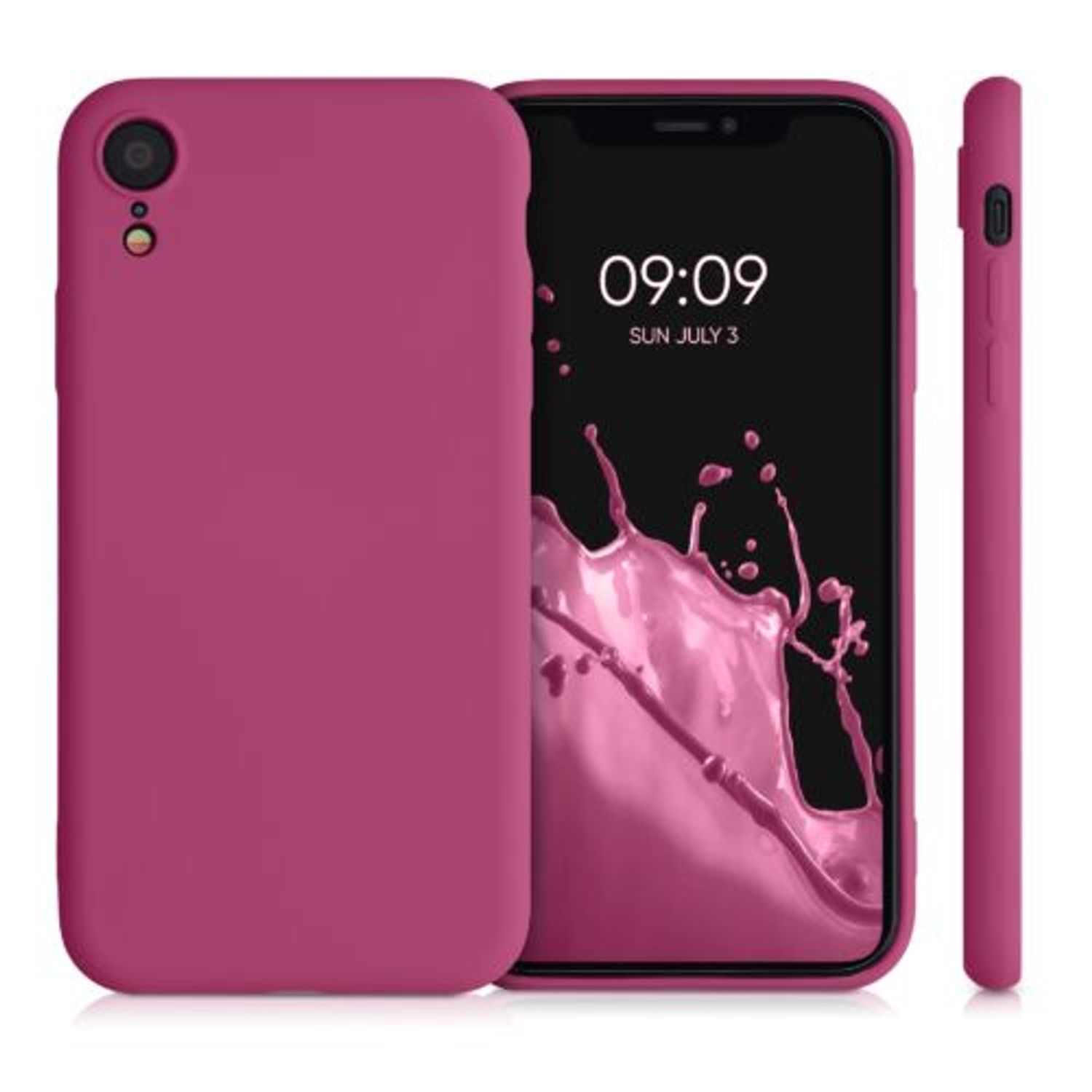 Husa pentru iPhone XR, Silicon, Roz, 49983.213 fotografia produsului View 2 L