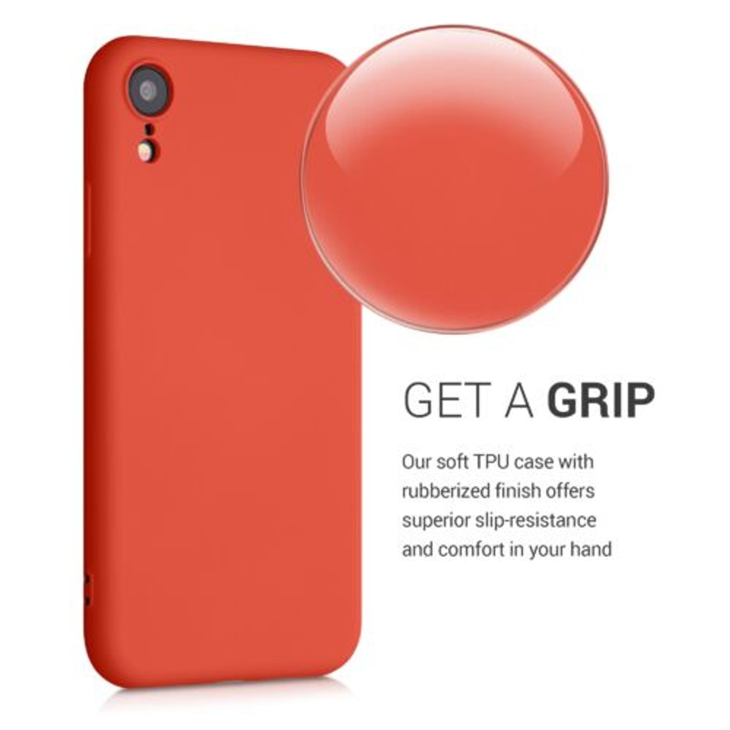 Husa pentru iPhone XR, Silicon, Rosu, 49983.218 fotografia produsului View 5 L