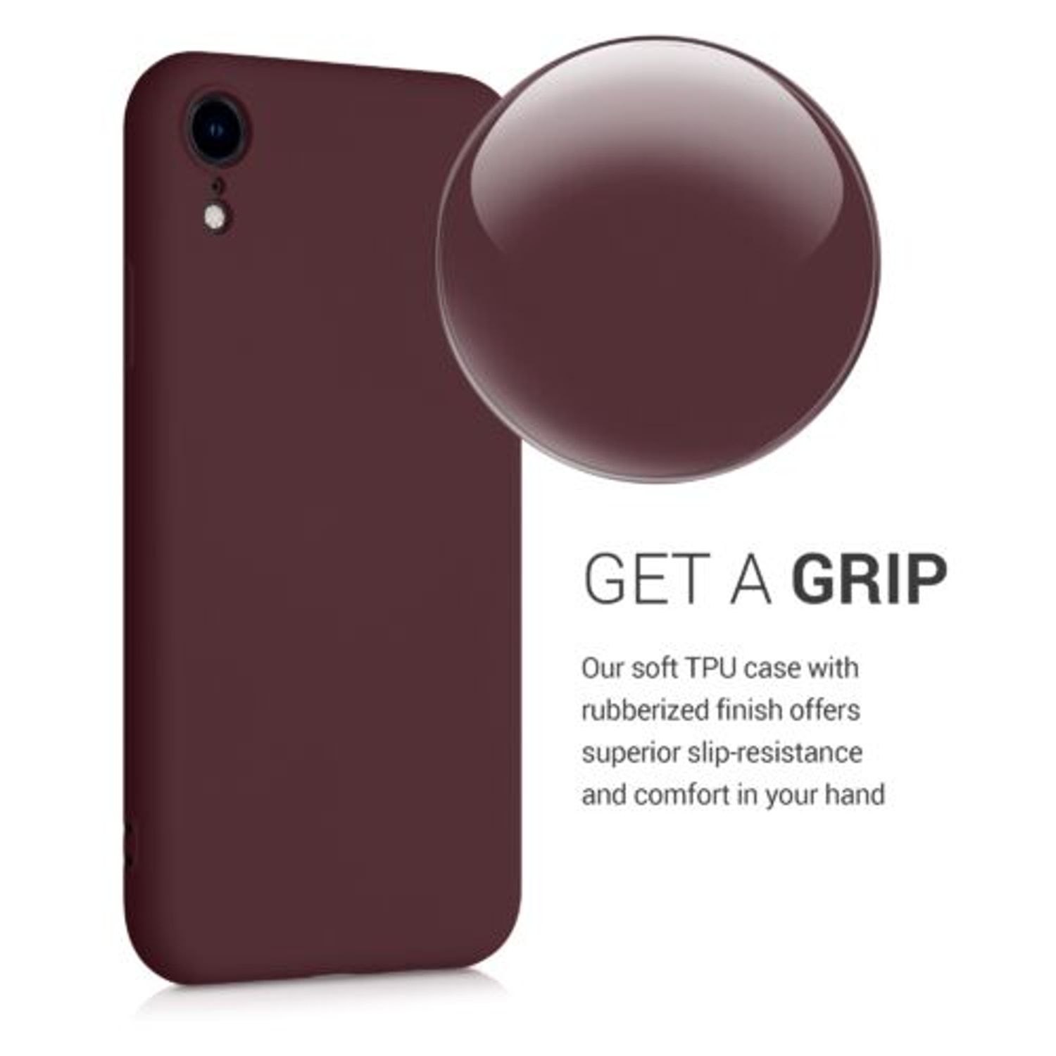 Husa pentru iPhone XR, Silicon, Violet, 49983.190 fotografia produsului View 3 L