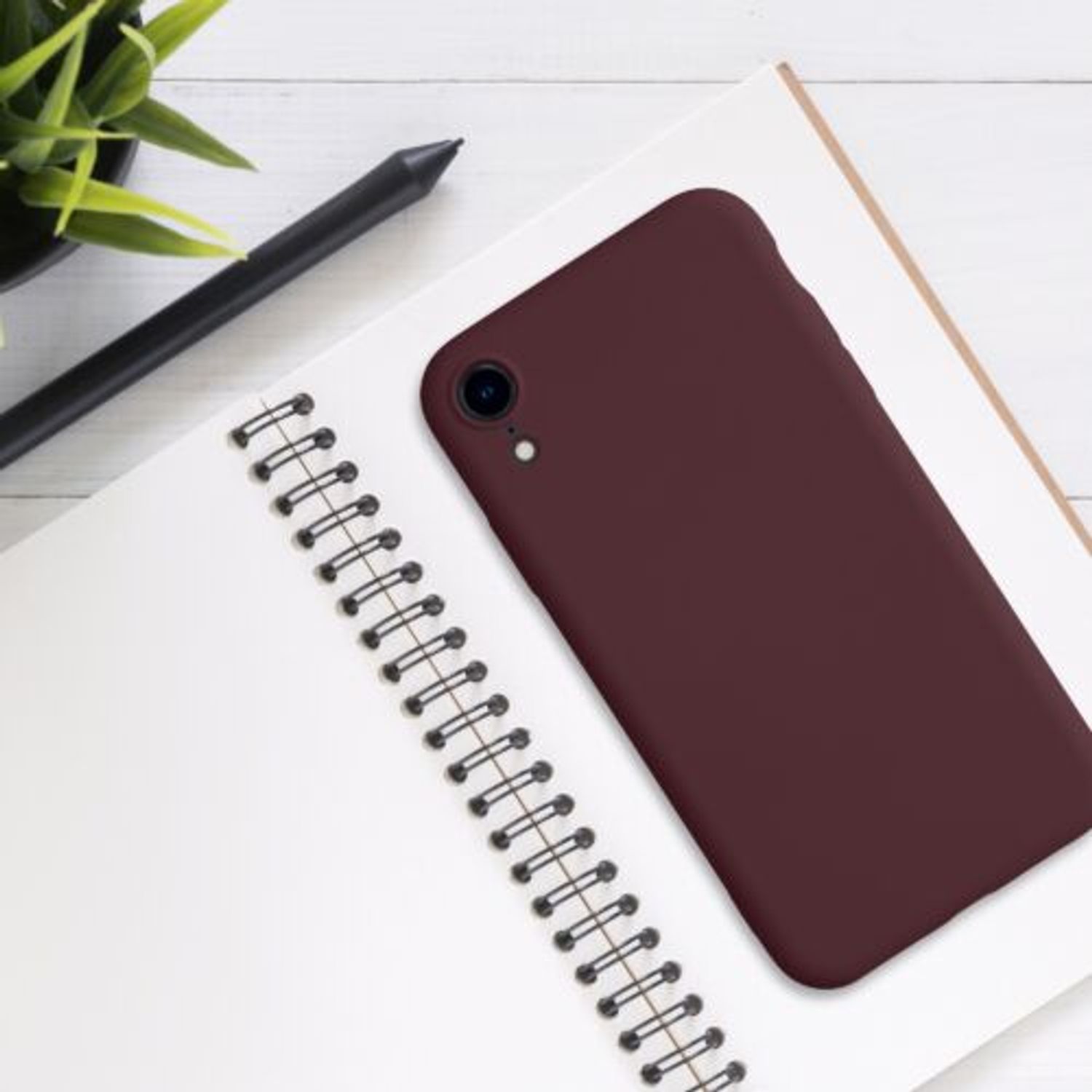 Husa pentru iPhone XR, Silicon, Violet, 49983.190 fotografia produsului View 4 L