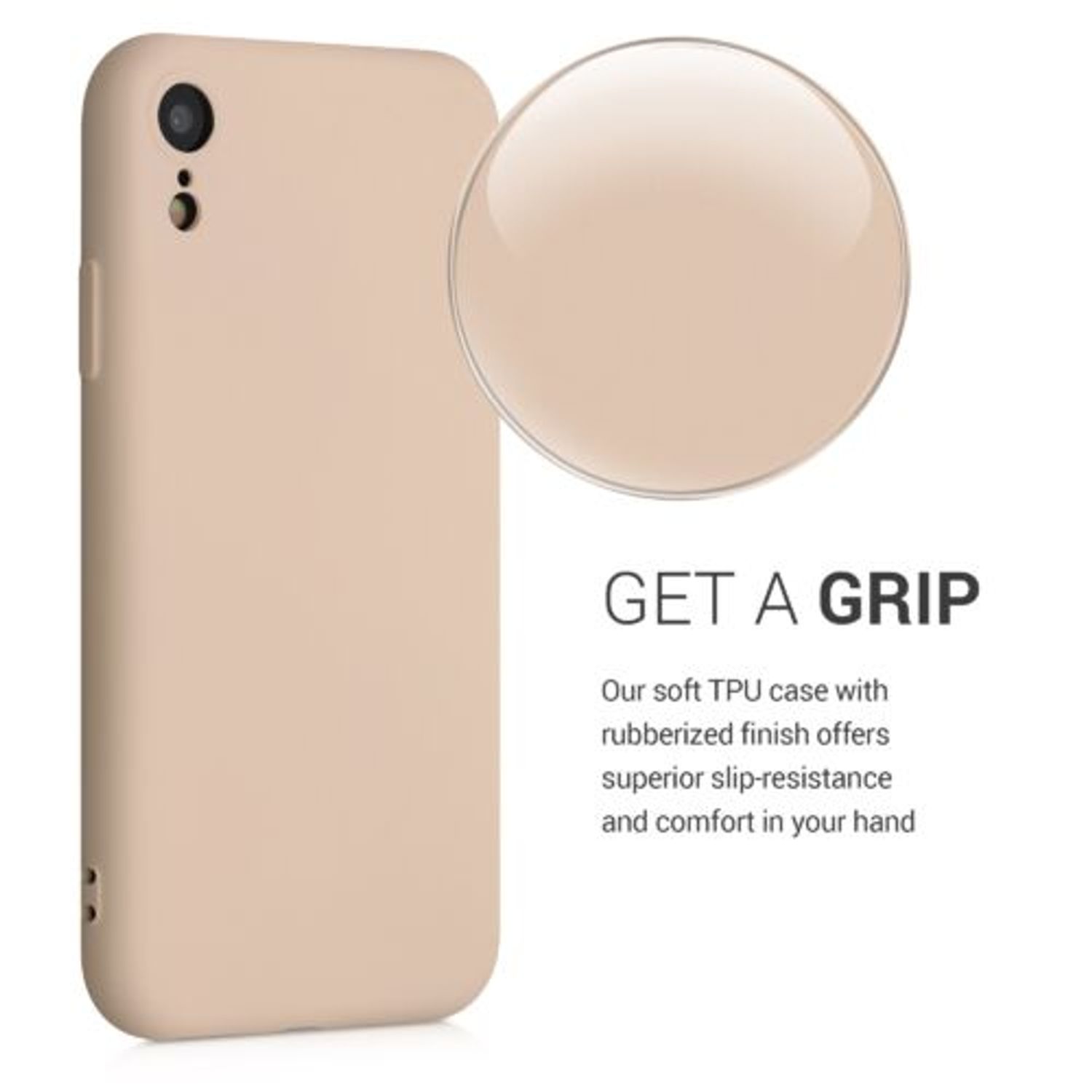Husa pentru Apple iPhone XR, Silicon, Crem, 49983.154 fotografia produsului View 5 L