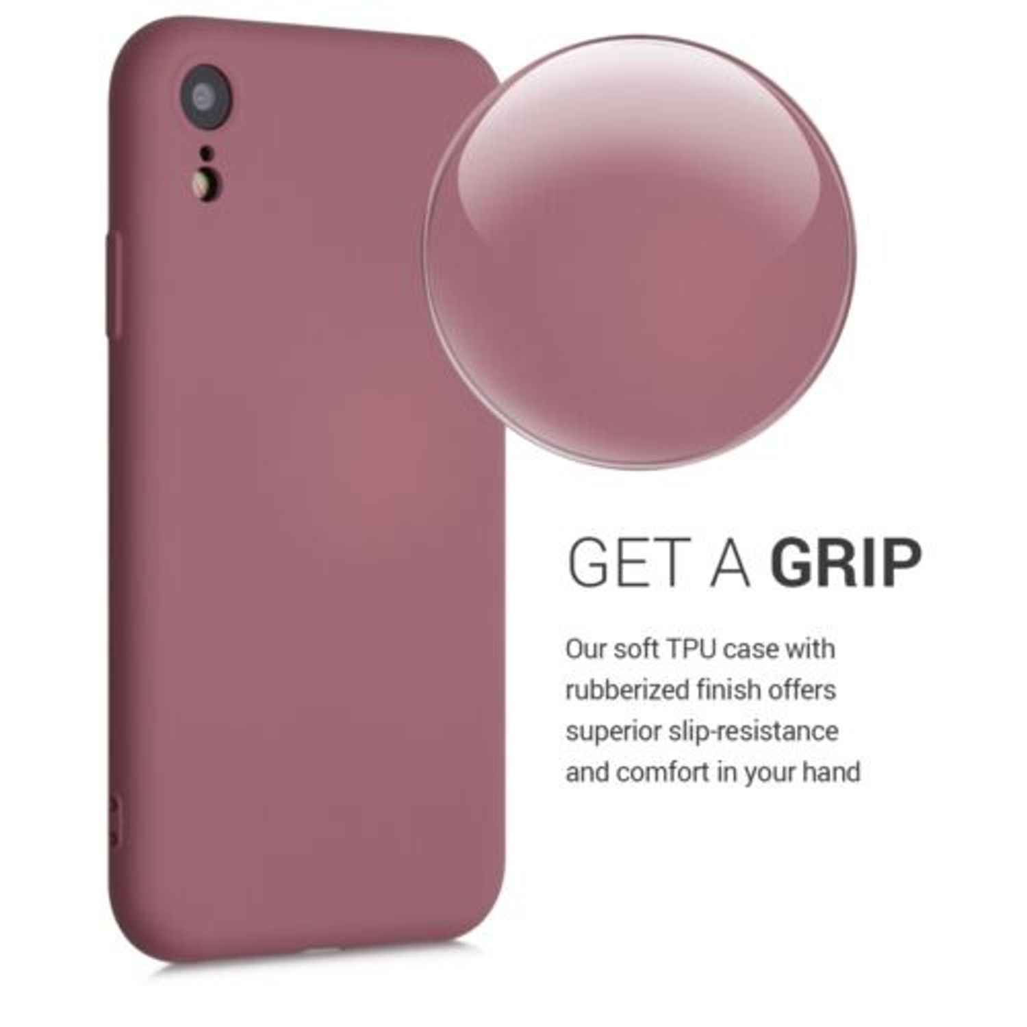 Husa pentru Apple iPhone XR, Silicon, Roz, 49983.167 fotografia produsului View 5 L