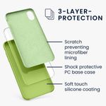 Husa pentru iPhone XR, Silicon, Verde, 45910.220 fotografia produsului View 3 S