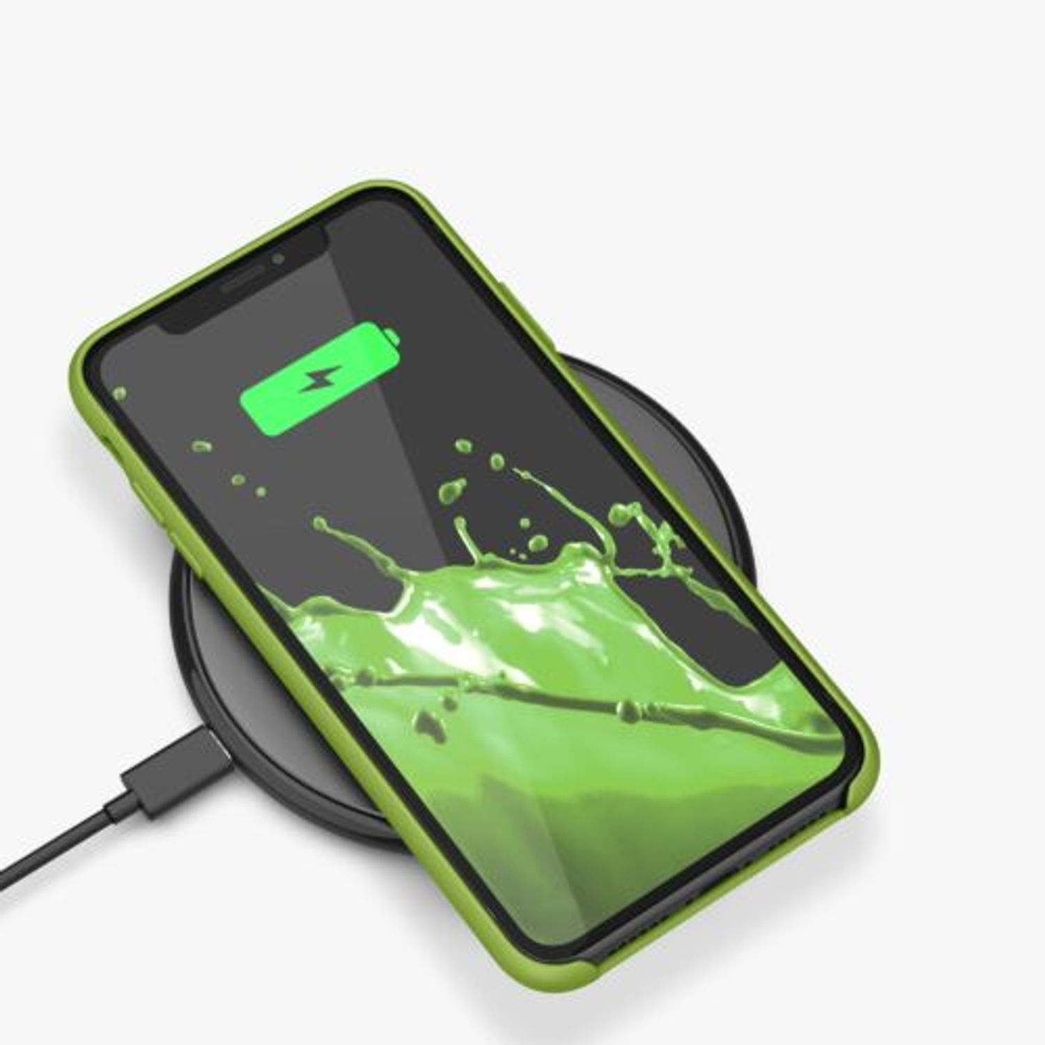 Husa pentru iPhone XR, Silicon, Verde, 45910.220 fotografia produsului View 11 L