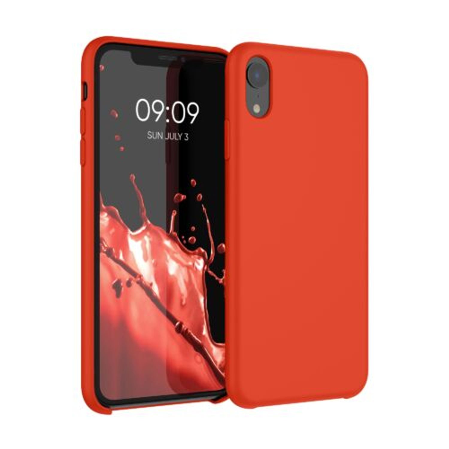 Husa pentru iPhone XR, Silicon, Portocaliu, 45910.164 fotografia produsului
