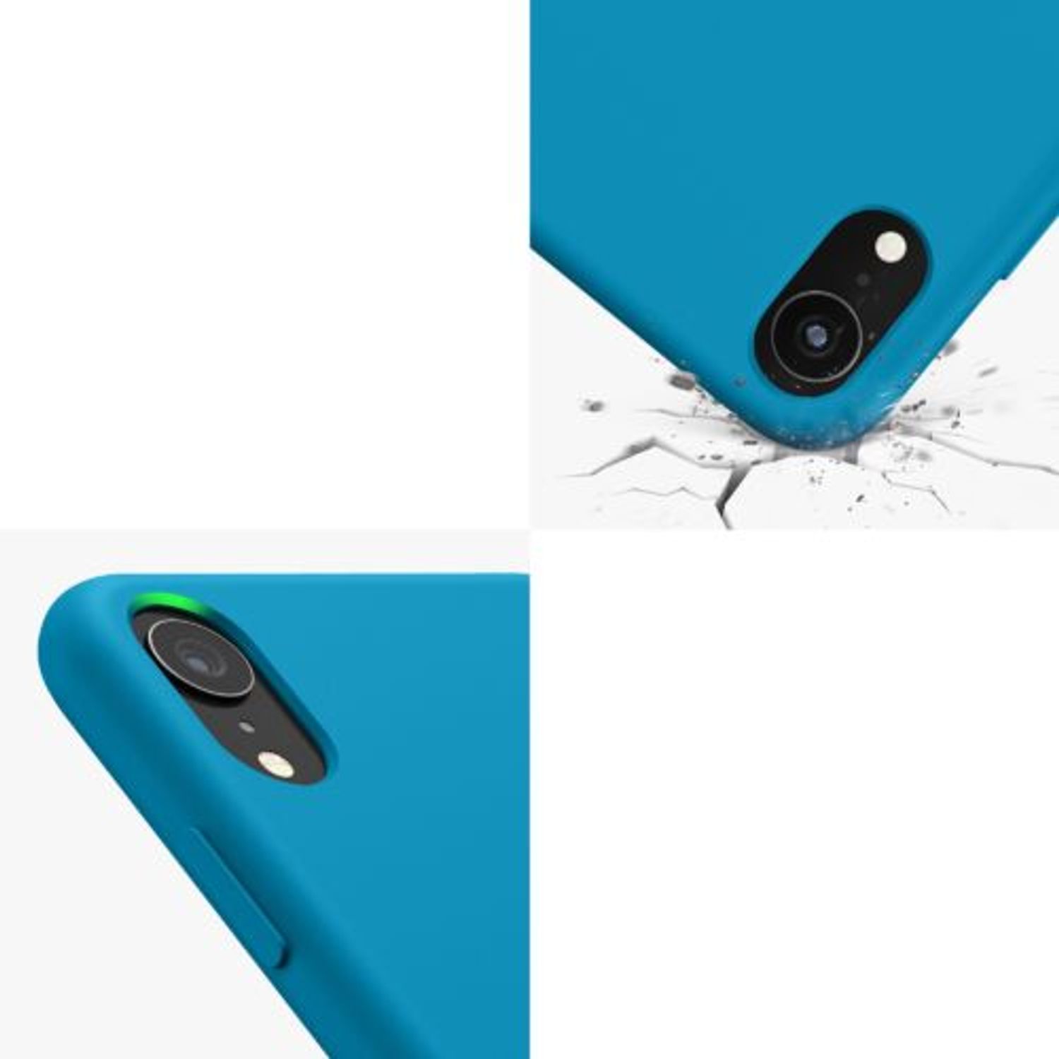 Husa pentru iPhone XR, Silicon, Albastru, 45910.224 fotografia produsului View 7 L