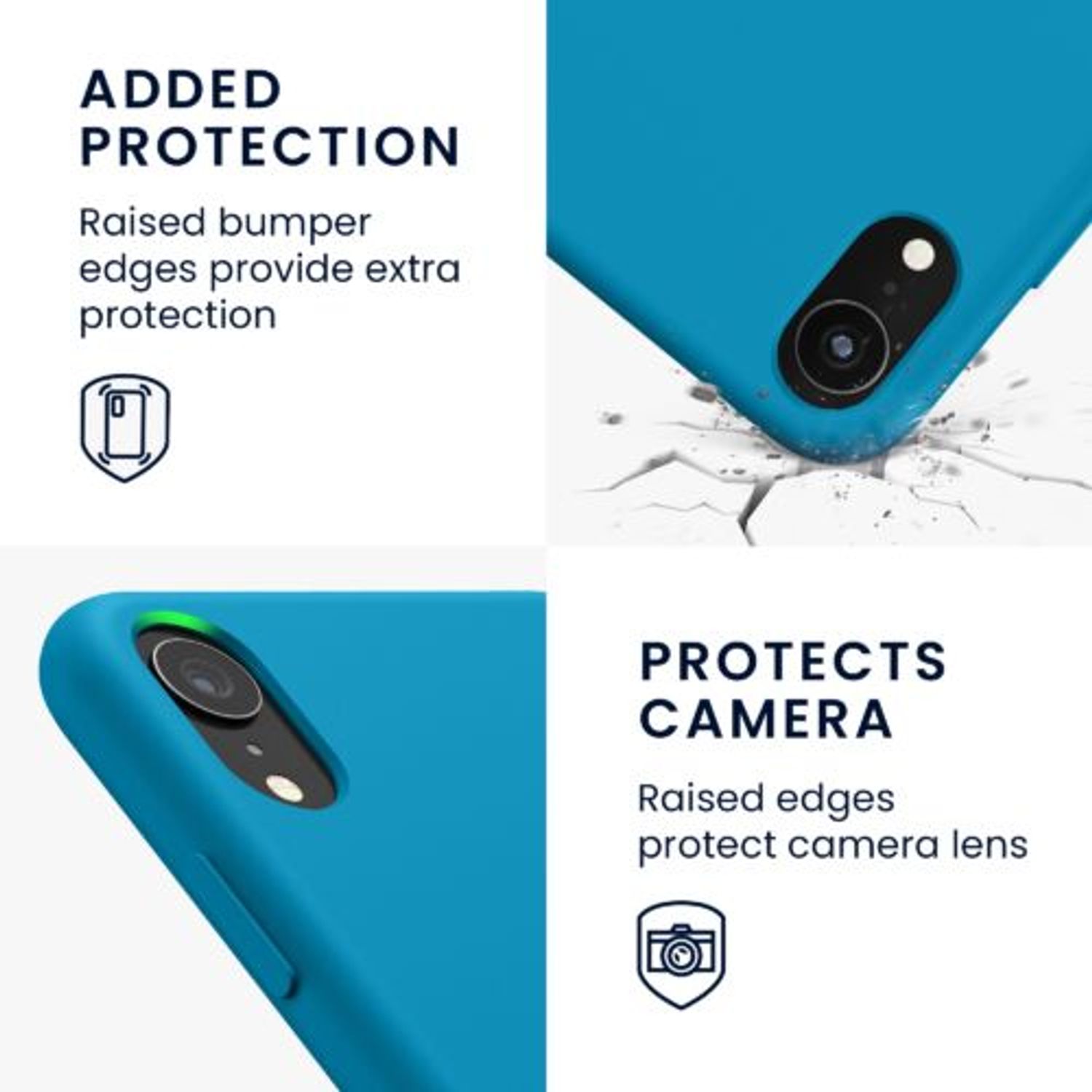 Husa pentru iPhone XR, Silicon, Albastru, 45910.224 fotografia produsului View 4 L