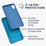 Husa pentru iPhone XR, Silicon, Albastru, 45910.224 fotografia produsului View 6 S