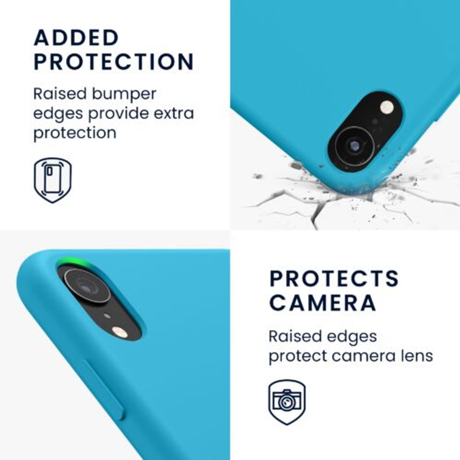 Husa pentru iPhone XR, Silicon, Albastru, 45910.223 fotografia produsului View 4 L