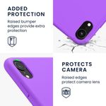Husa pentru iPhone XR, Silicon, Mov, 45910.221 fotografia produsului View 4 S