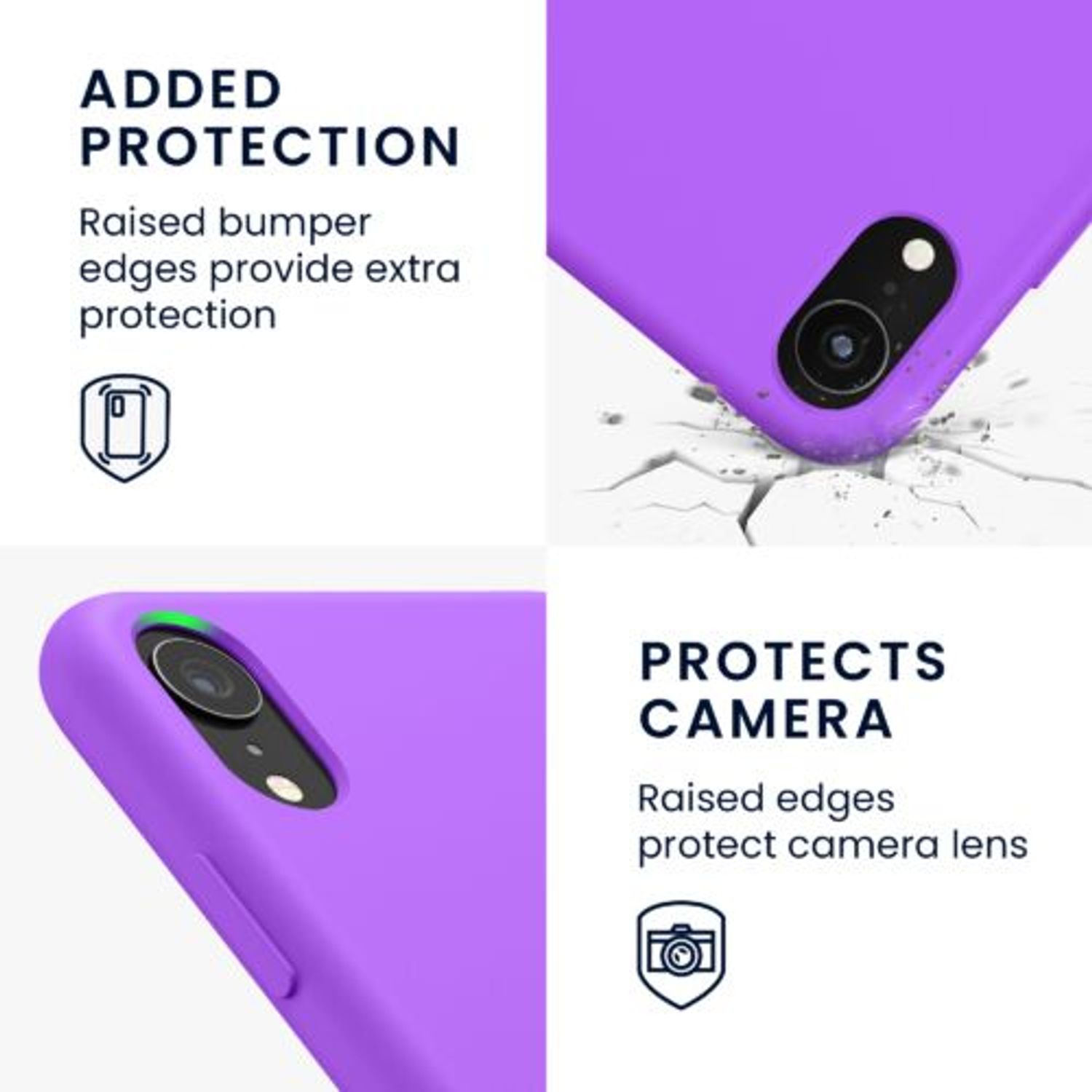 Husa pentru iPhone XR, Silicon, Mov, 45910.221 fotografia produsului View 4 L