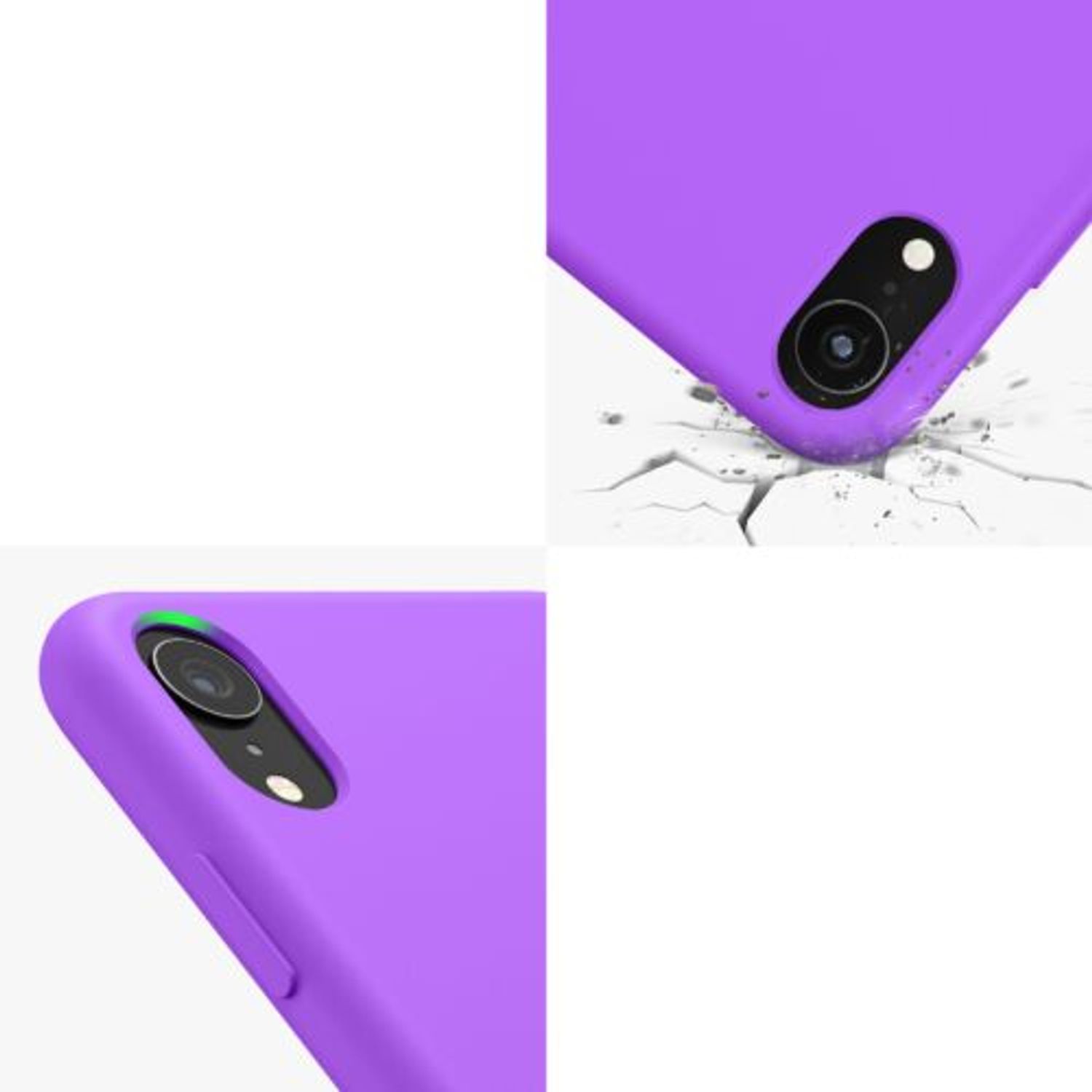 Husa pentru iPhone XR, Silicon, Mov, 45910.221 fotografia produsului View 10 L