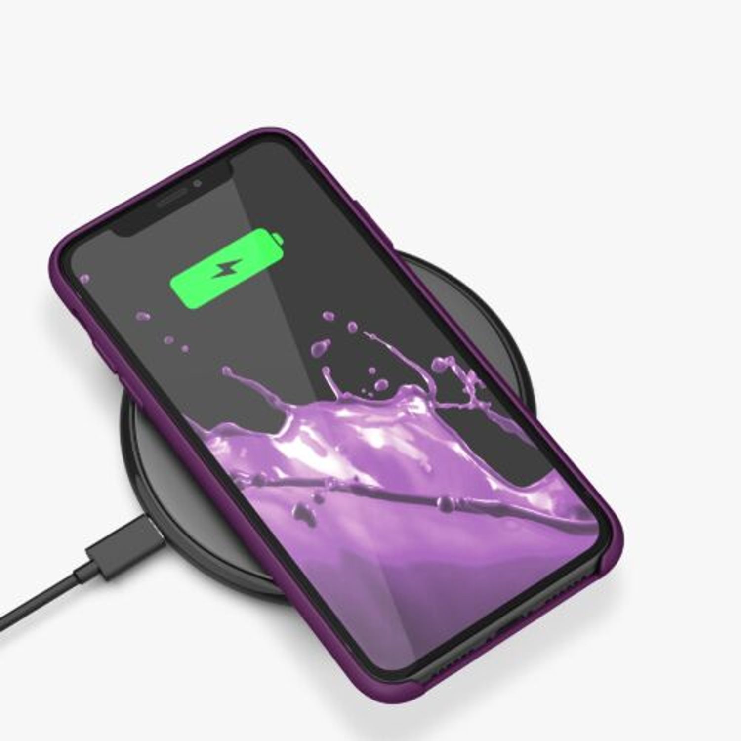 Husa pentru Apple iPhone XR, Silicon, Violet, 45910.187 fotografia produsului View 3 L