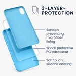 Husa pentru Apple iPhone XR, Silicon, Albastru, 45910.23 fotografia produsului View 5 S